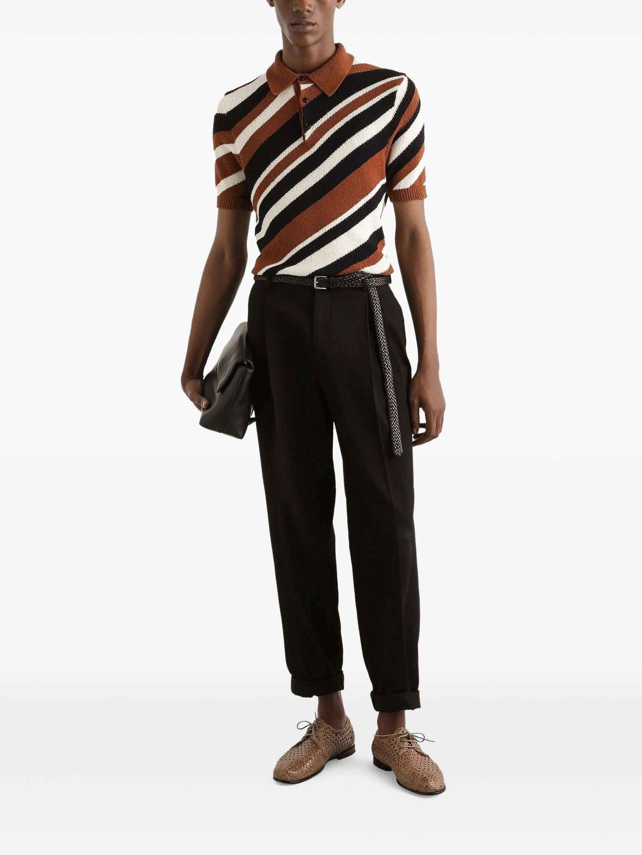 knitted polo shirt