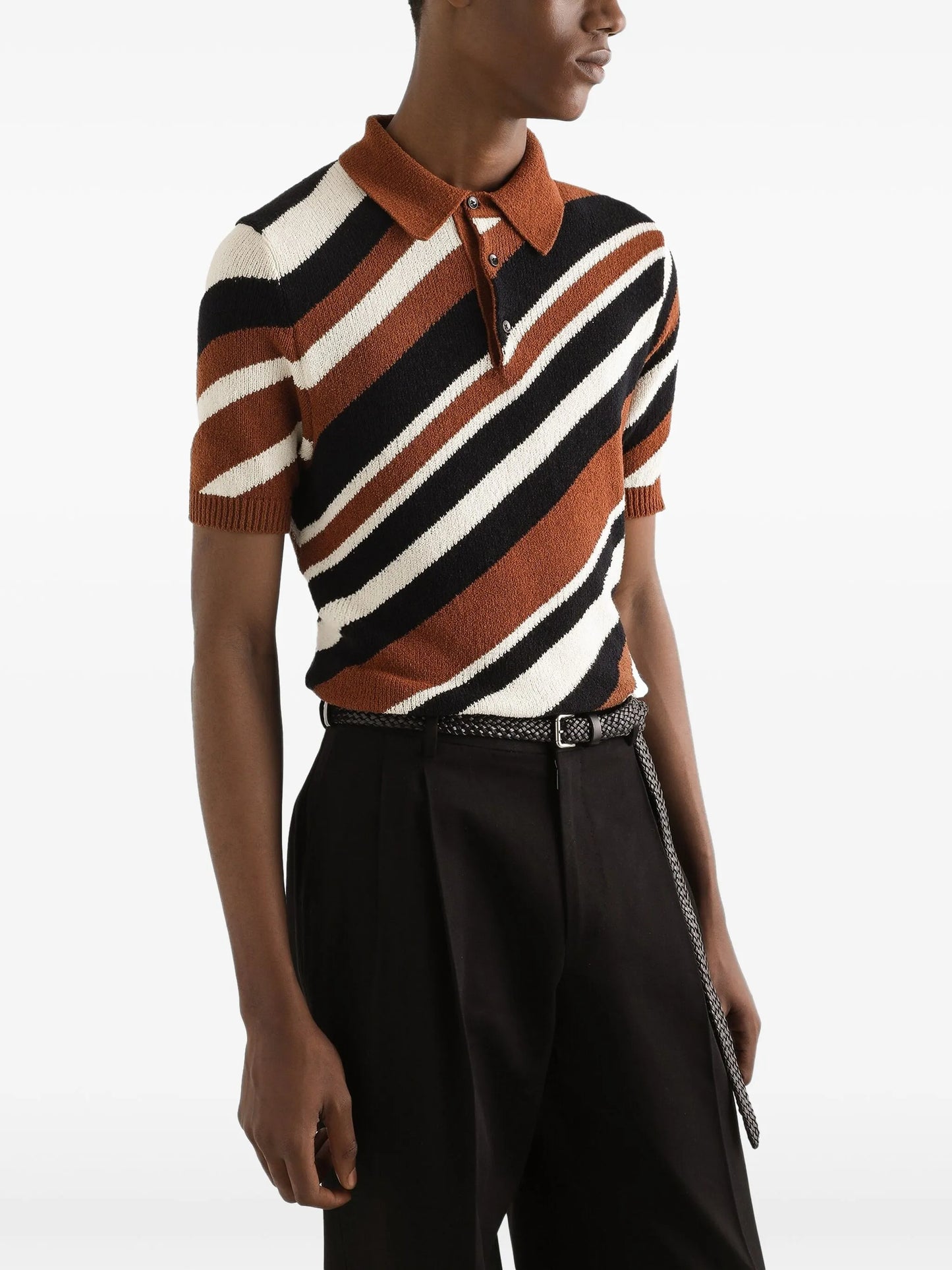 knitted polo shirt