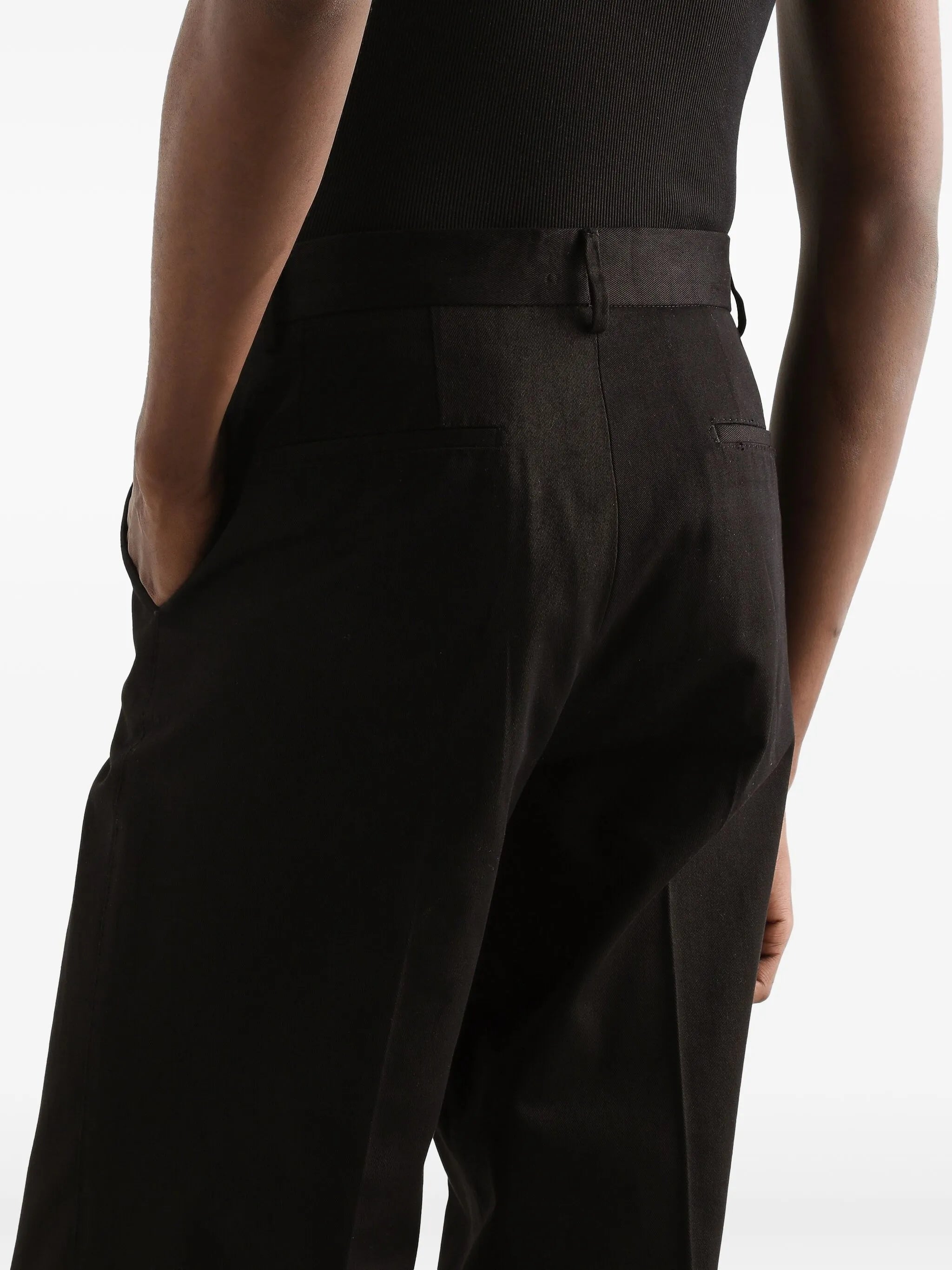 folded-edge trousers