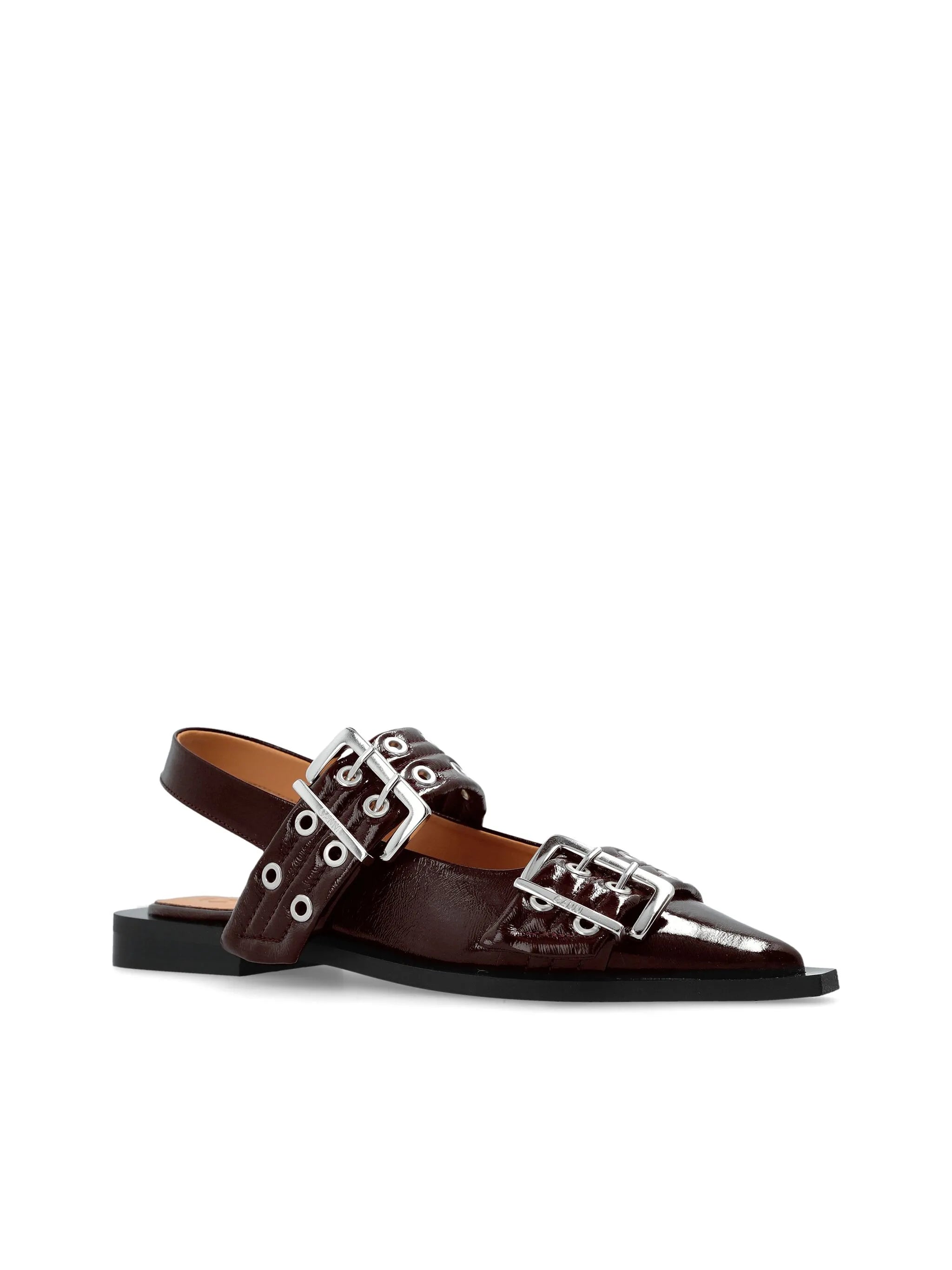 buckle ballerina shoes