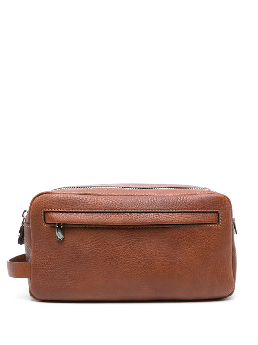leather wash bag
