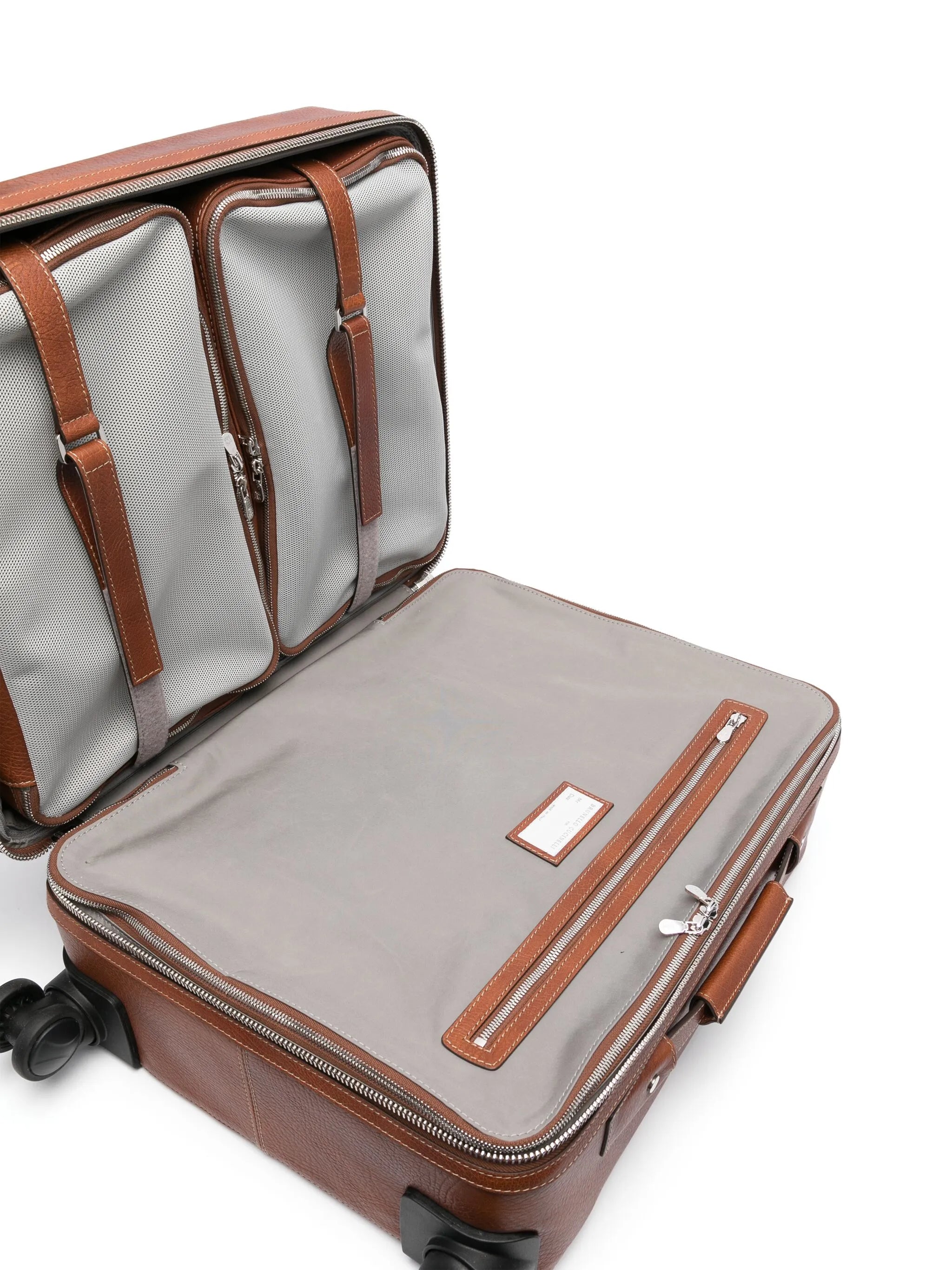 leather suitcase