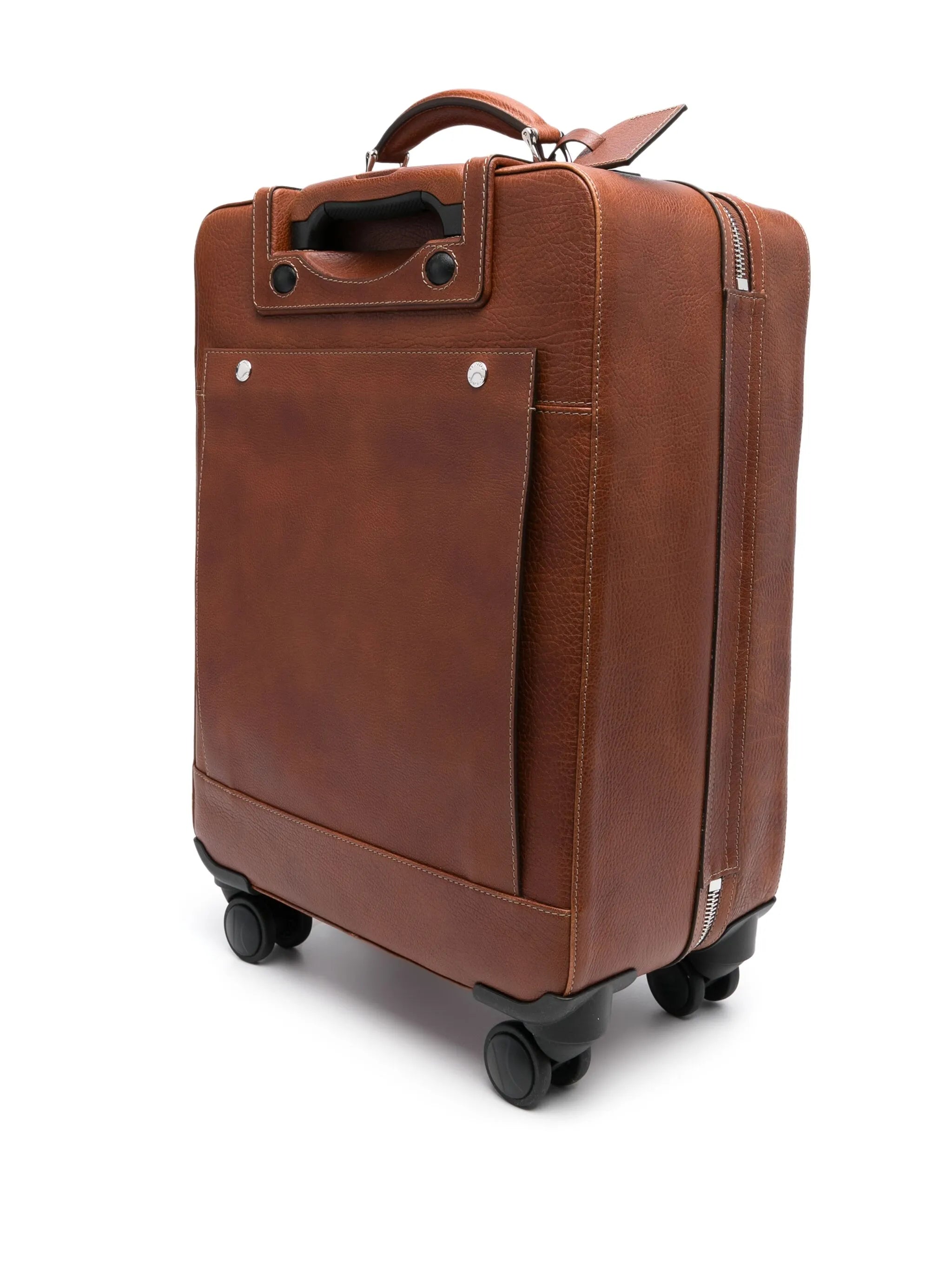 leather suitcase
