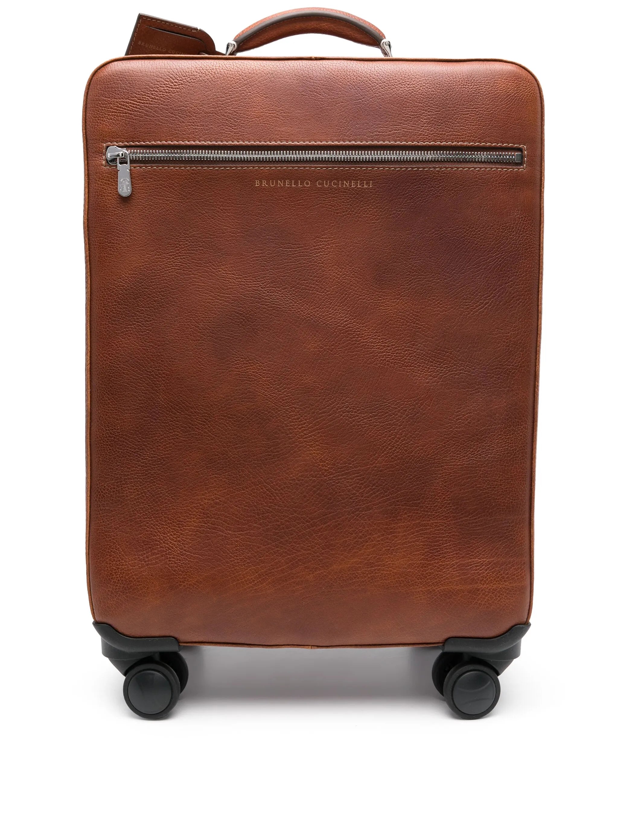 leather suitcase