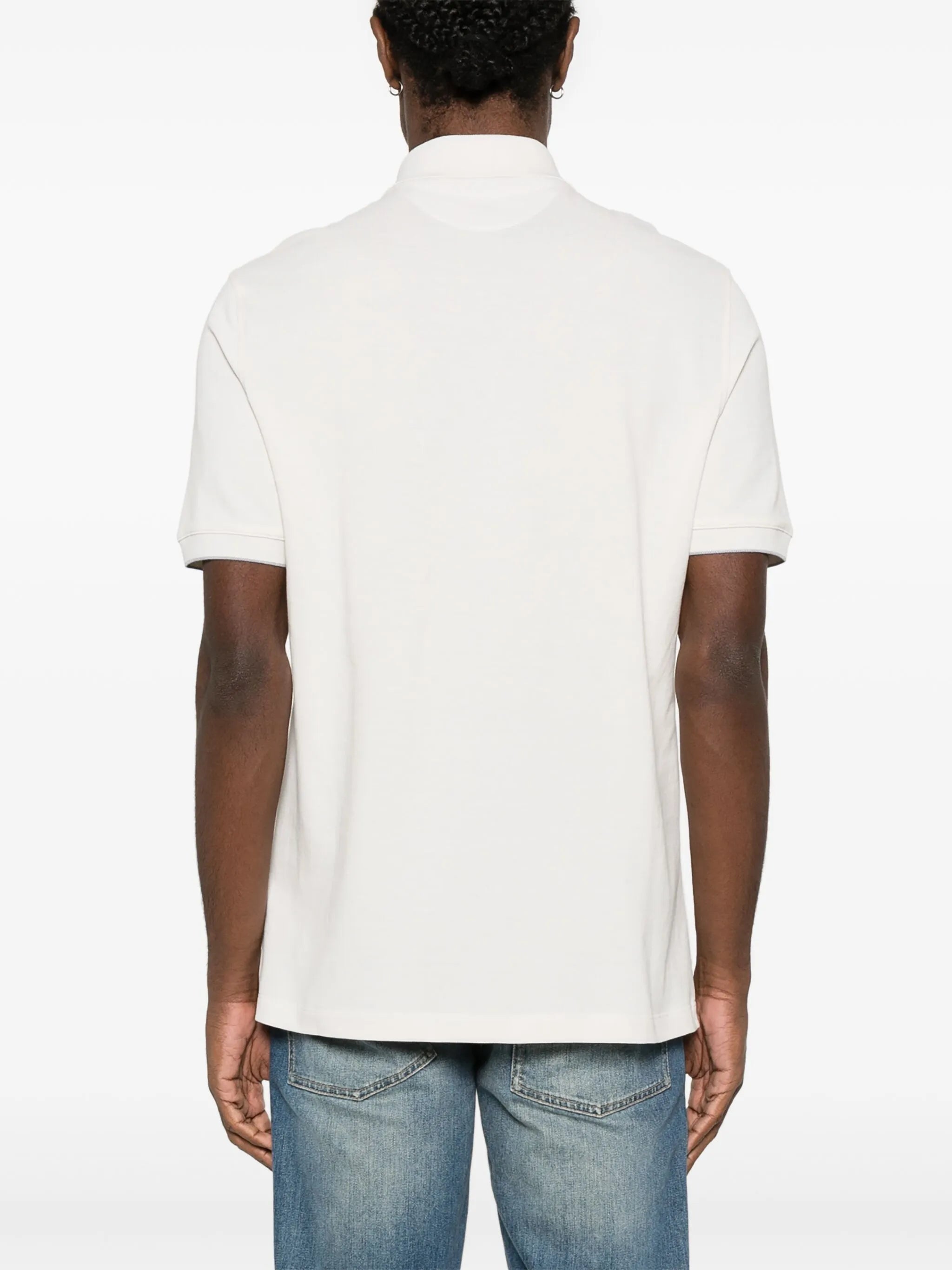 logo-print polo shirt