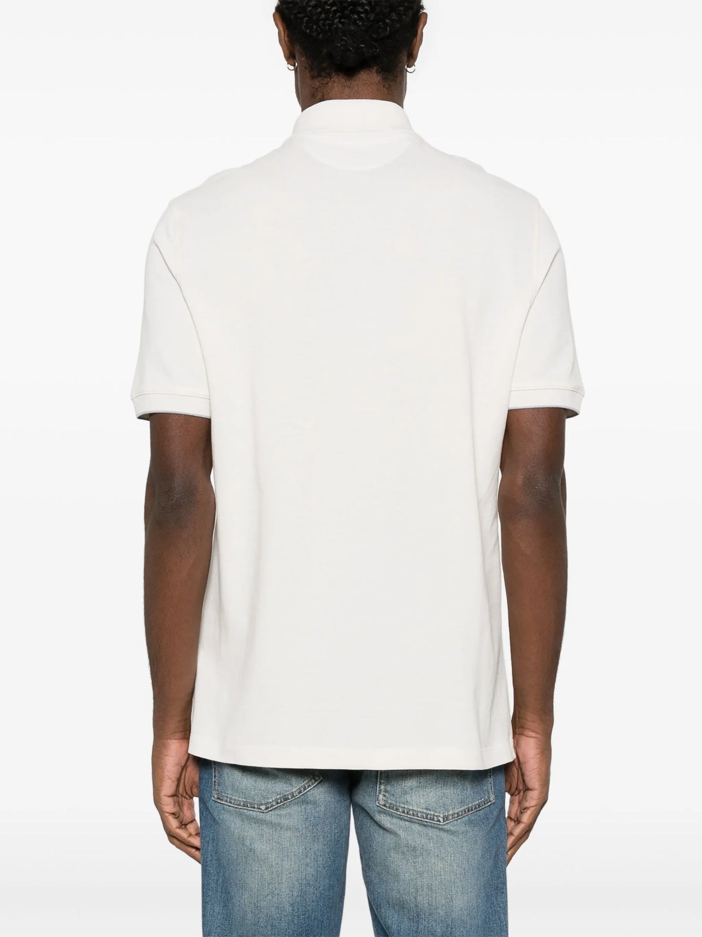 logo-print polo shirt
