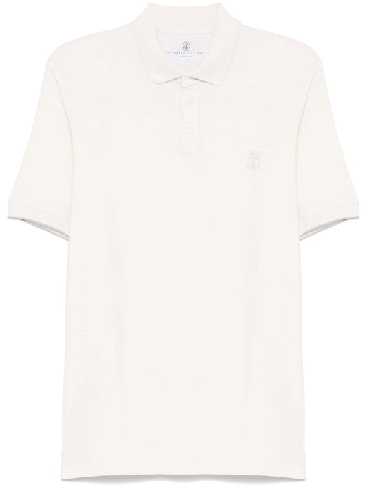 logo-print polo shirt