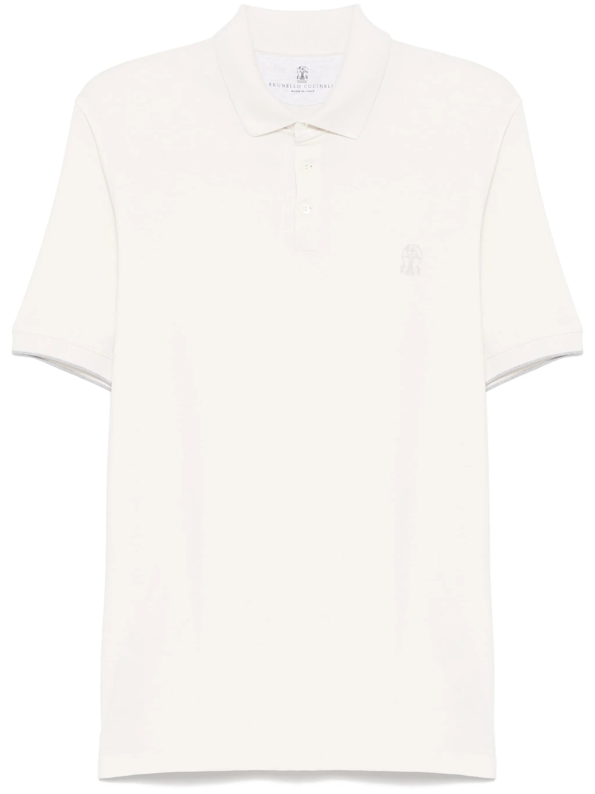 logo-print polo shirt
