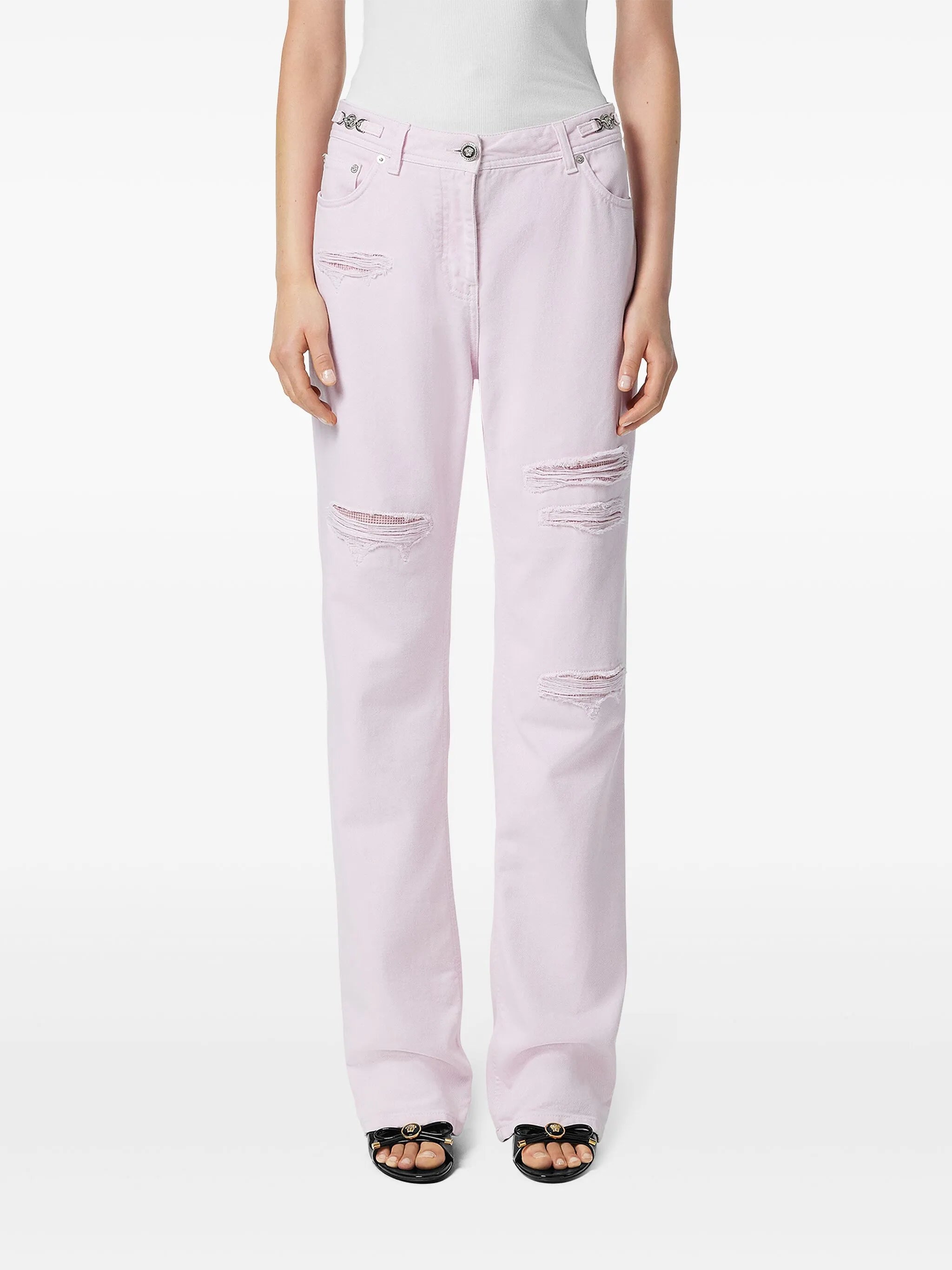 Medusa '95 Metal Mesh boyfriend jeans