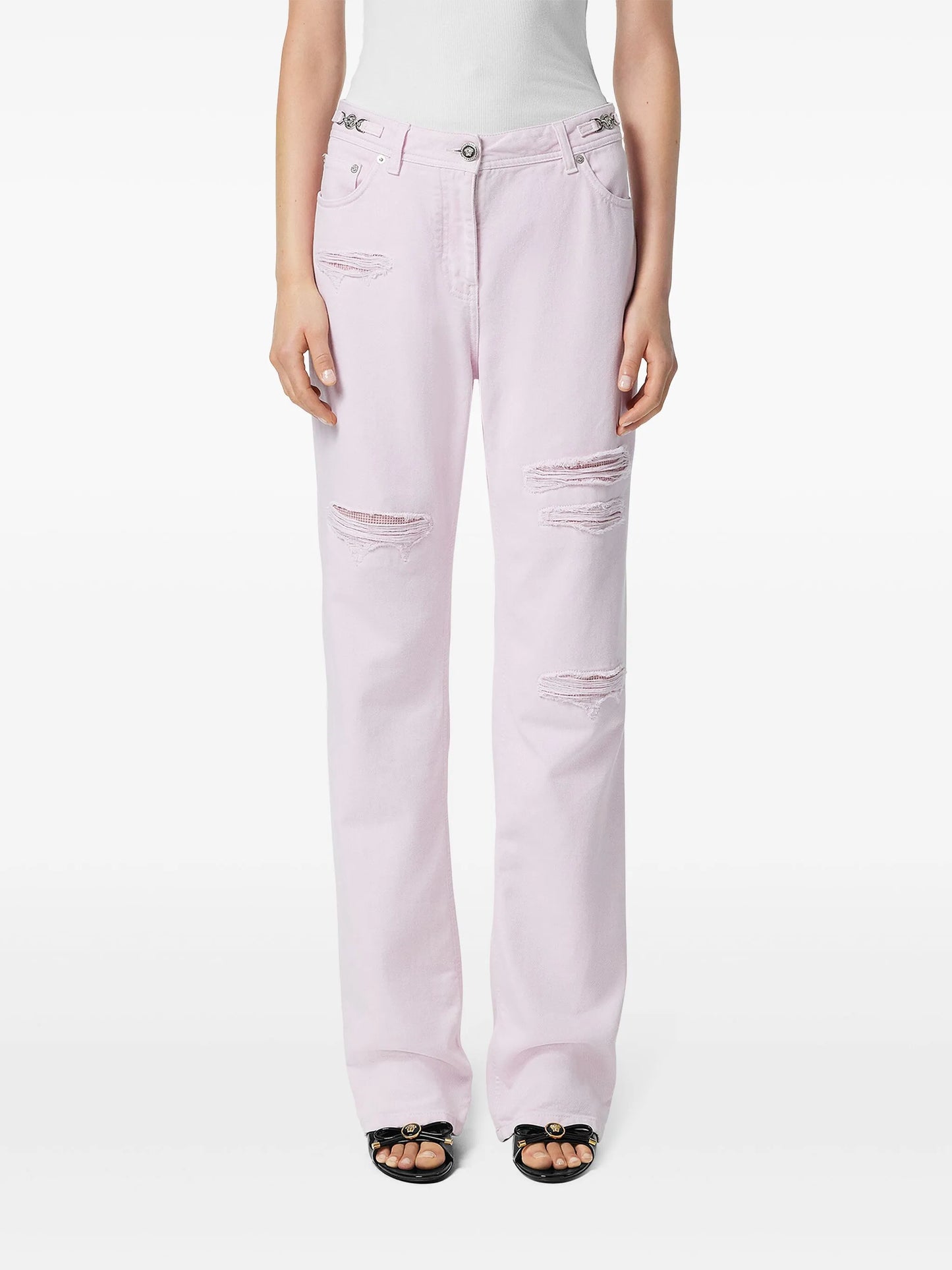 Medusa '95 Metal Mesh boyfriend jeans