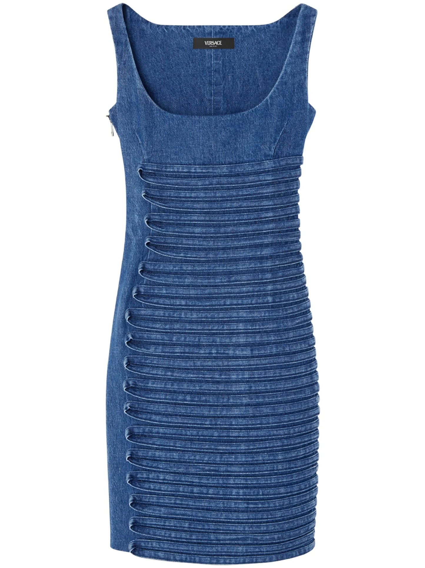 denim mini dress