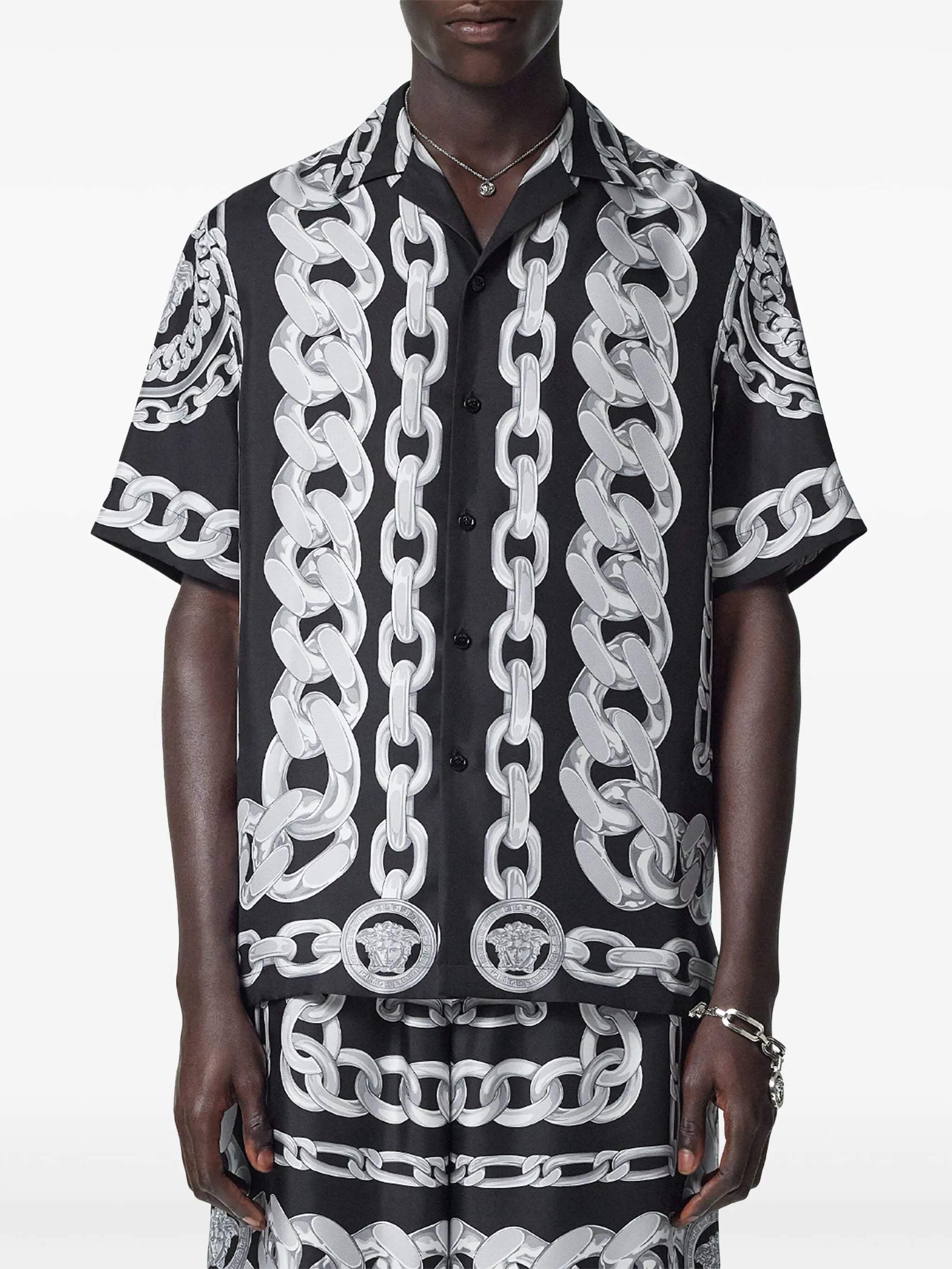 Medusa Chains silk shirt