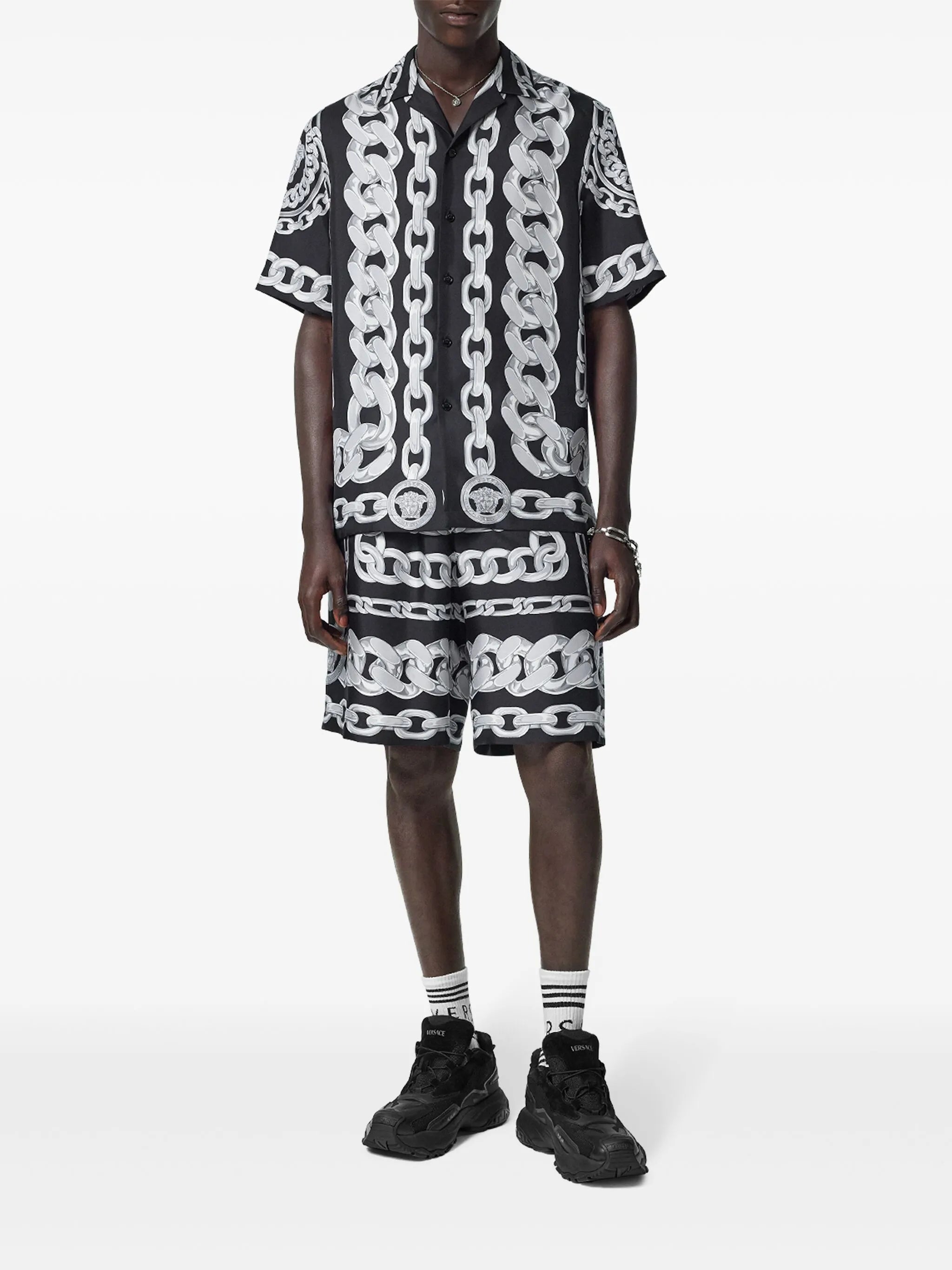 Medusa Chains silk shirt