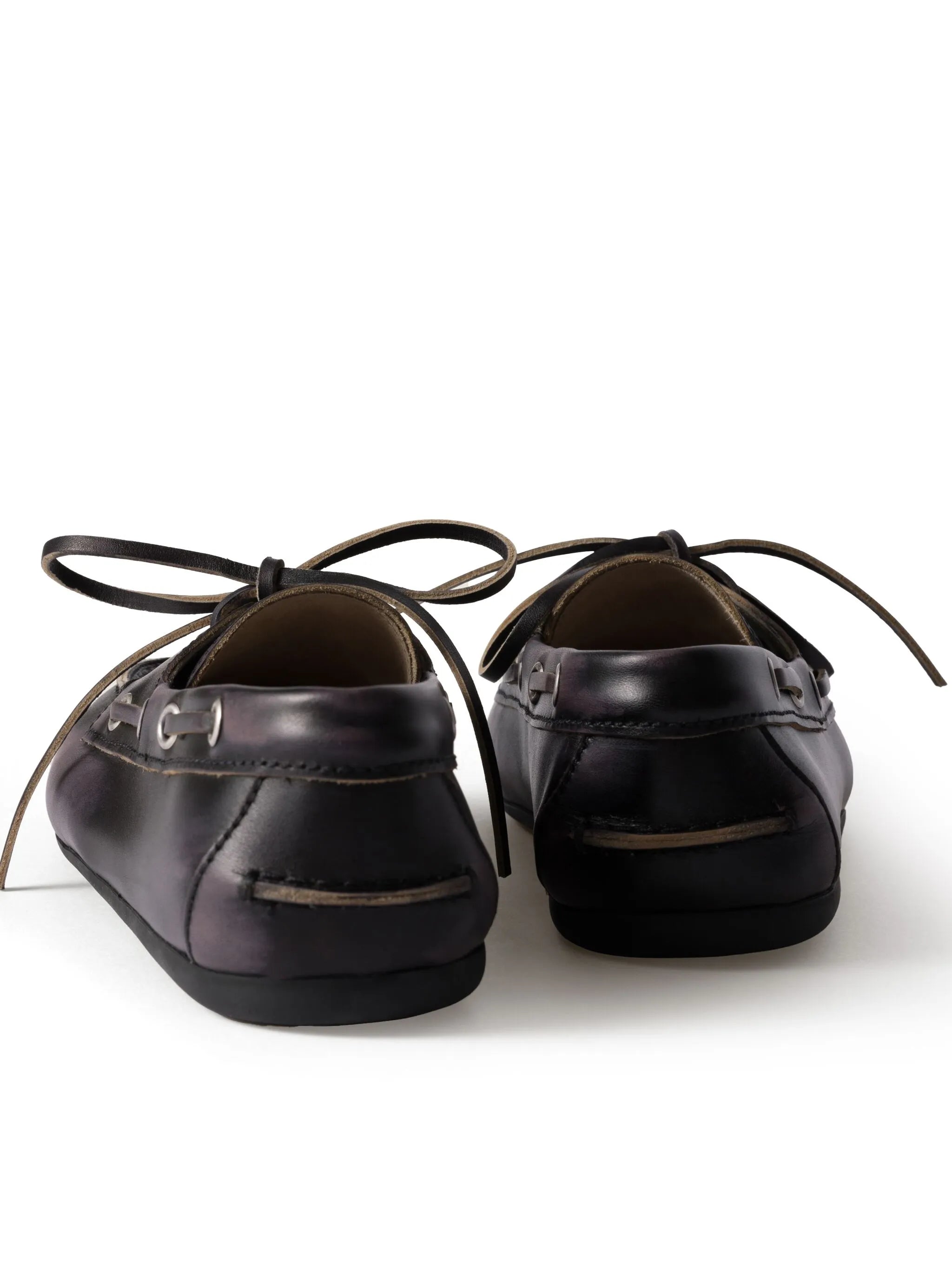 bleached-effect Deck leather loafers