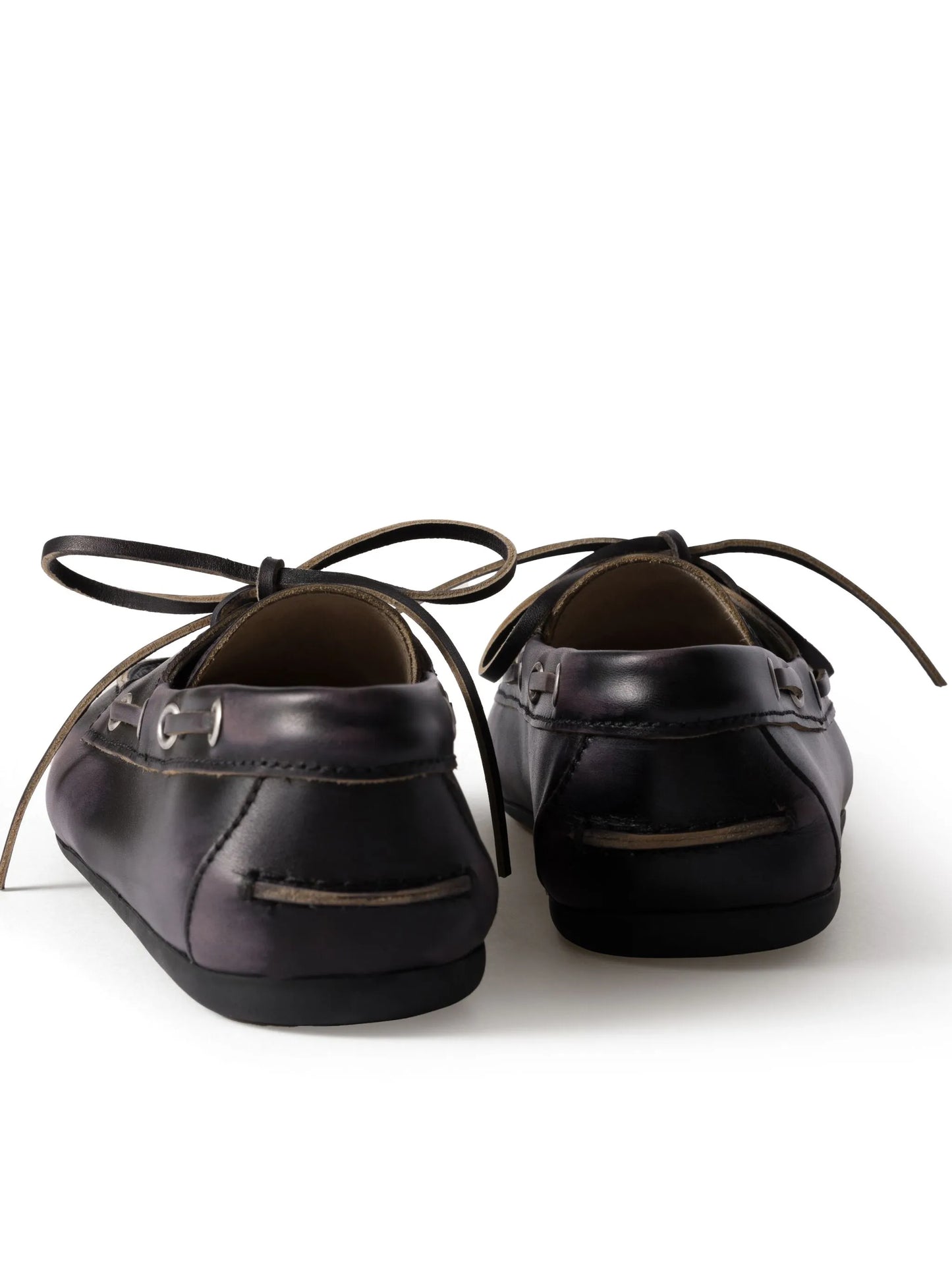 bleached-effect Deck leather loafers