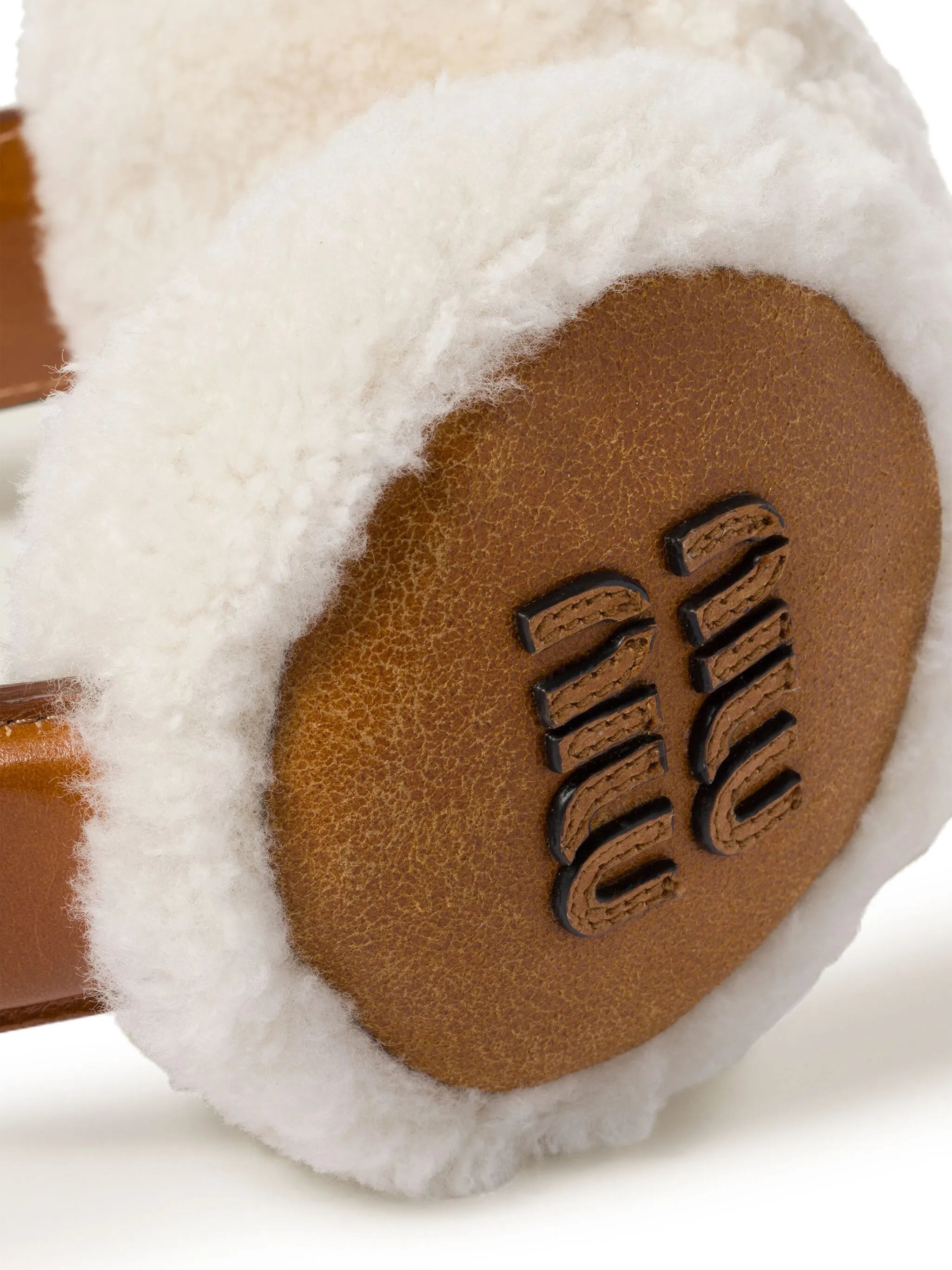 shearling-trim earmuffs