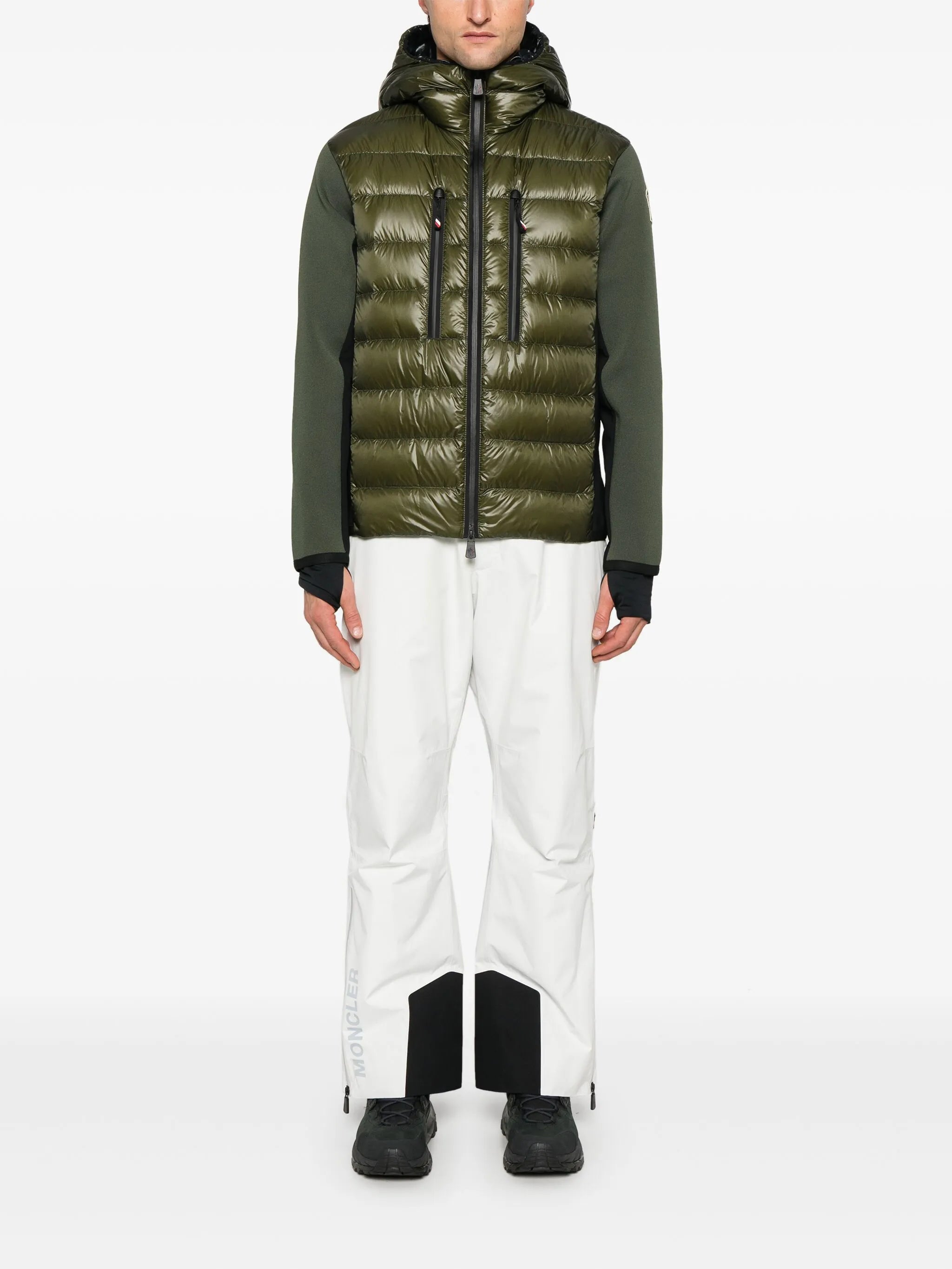 panelled down jacket