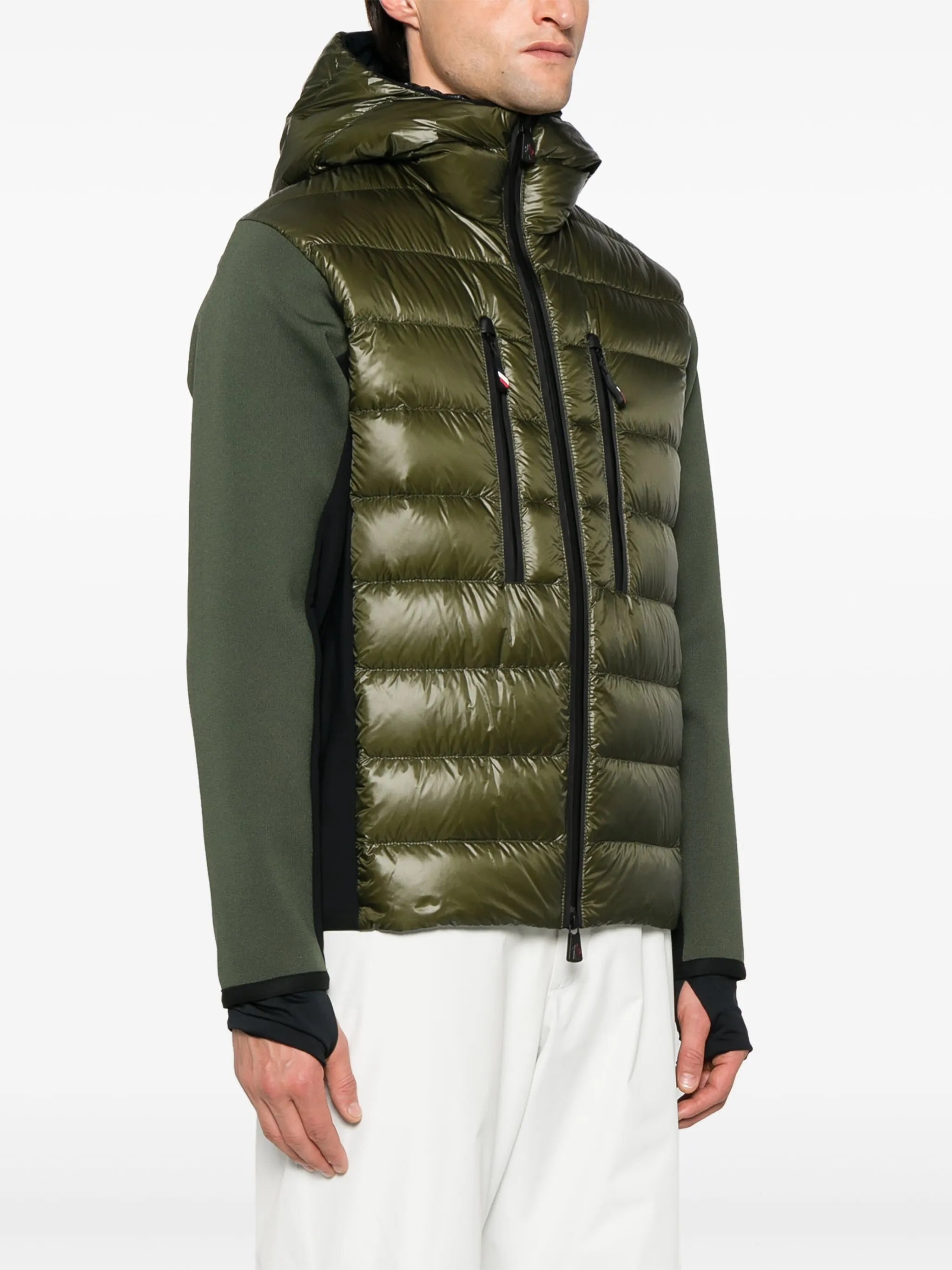 panelled down jacket