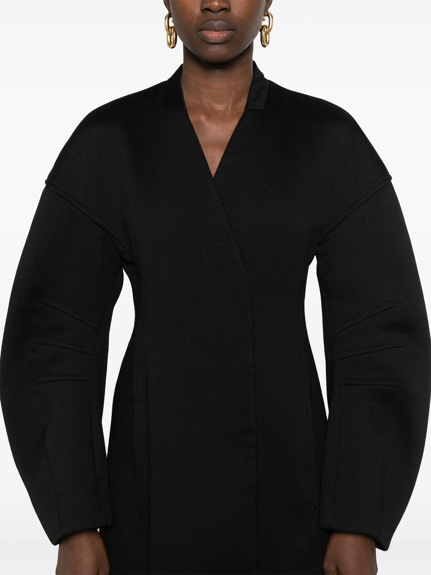 V-neck coat