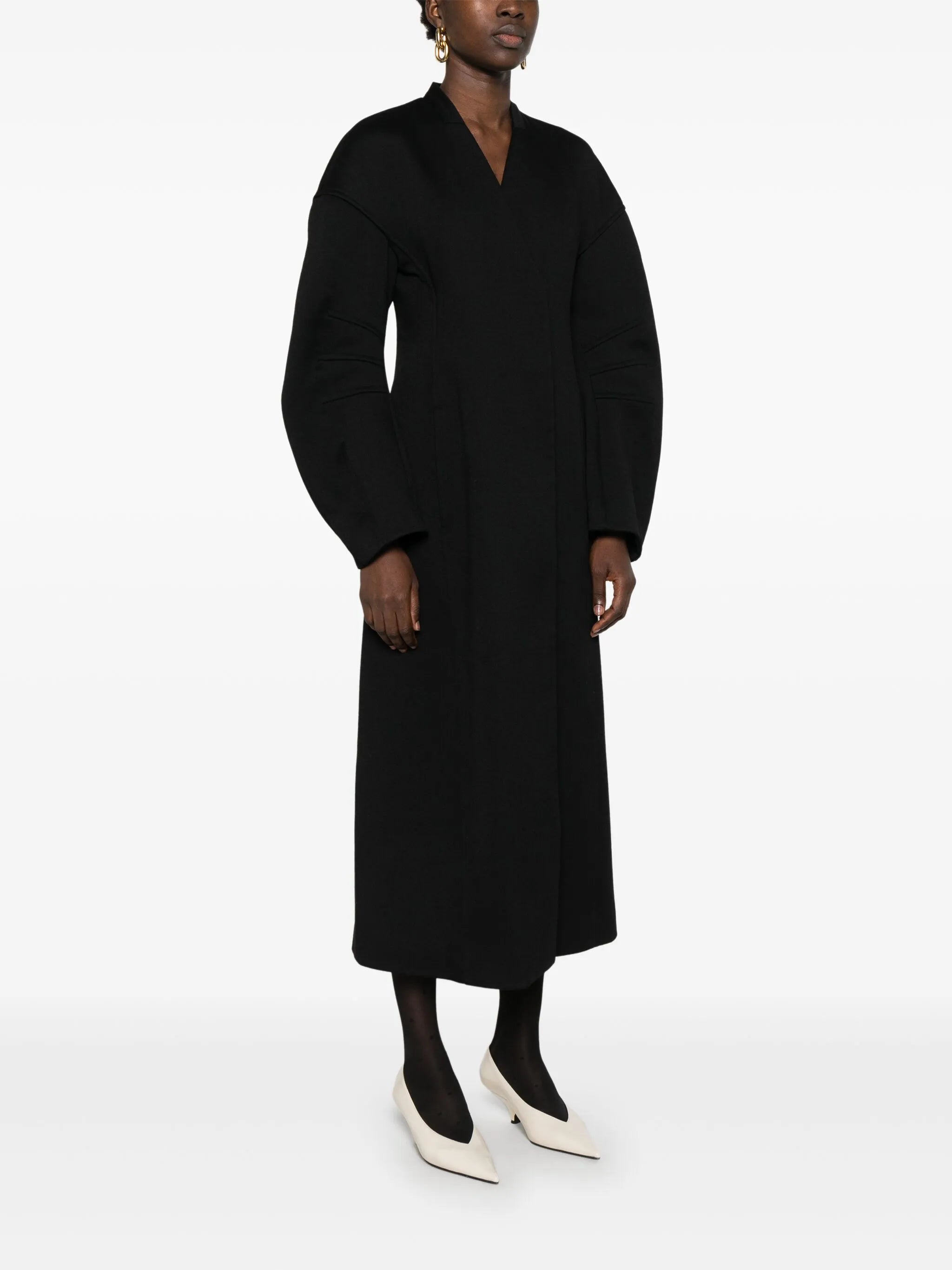 V-neck coat