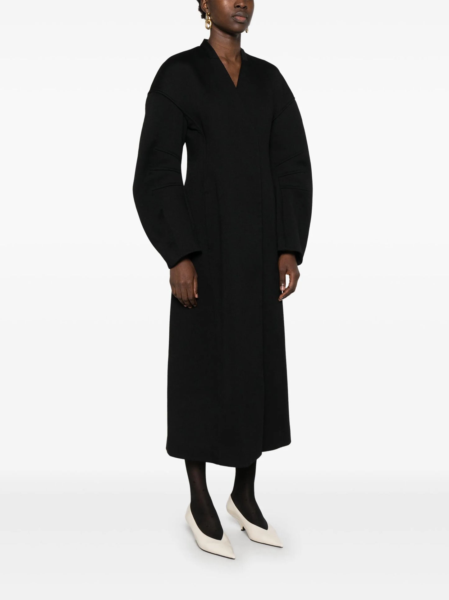 V-neck coat