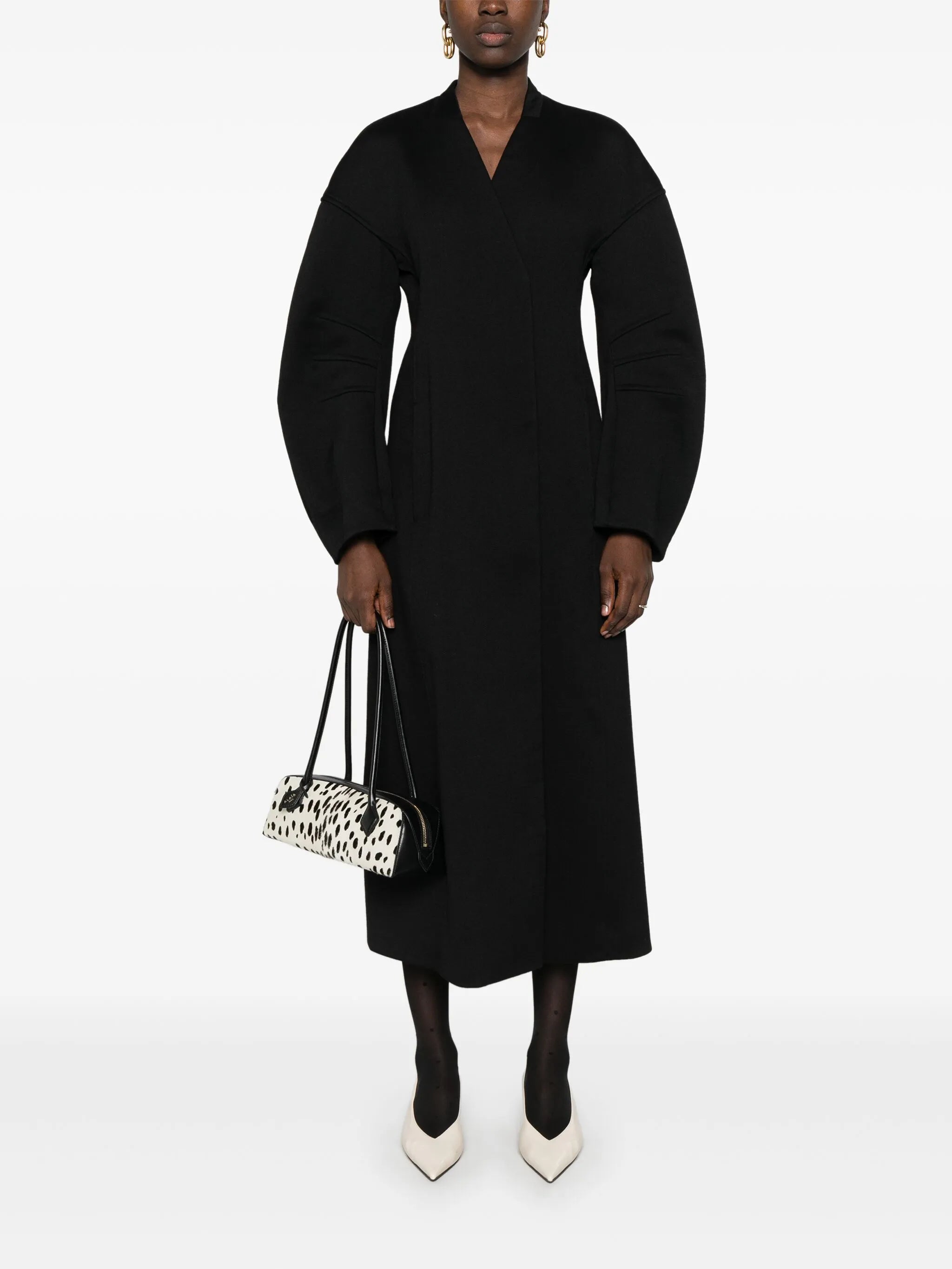 V-neck coat