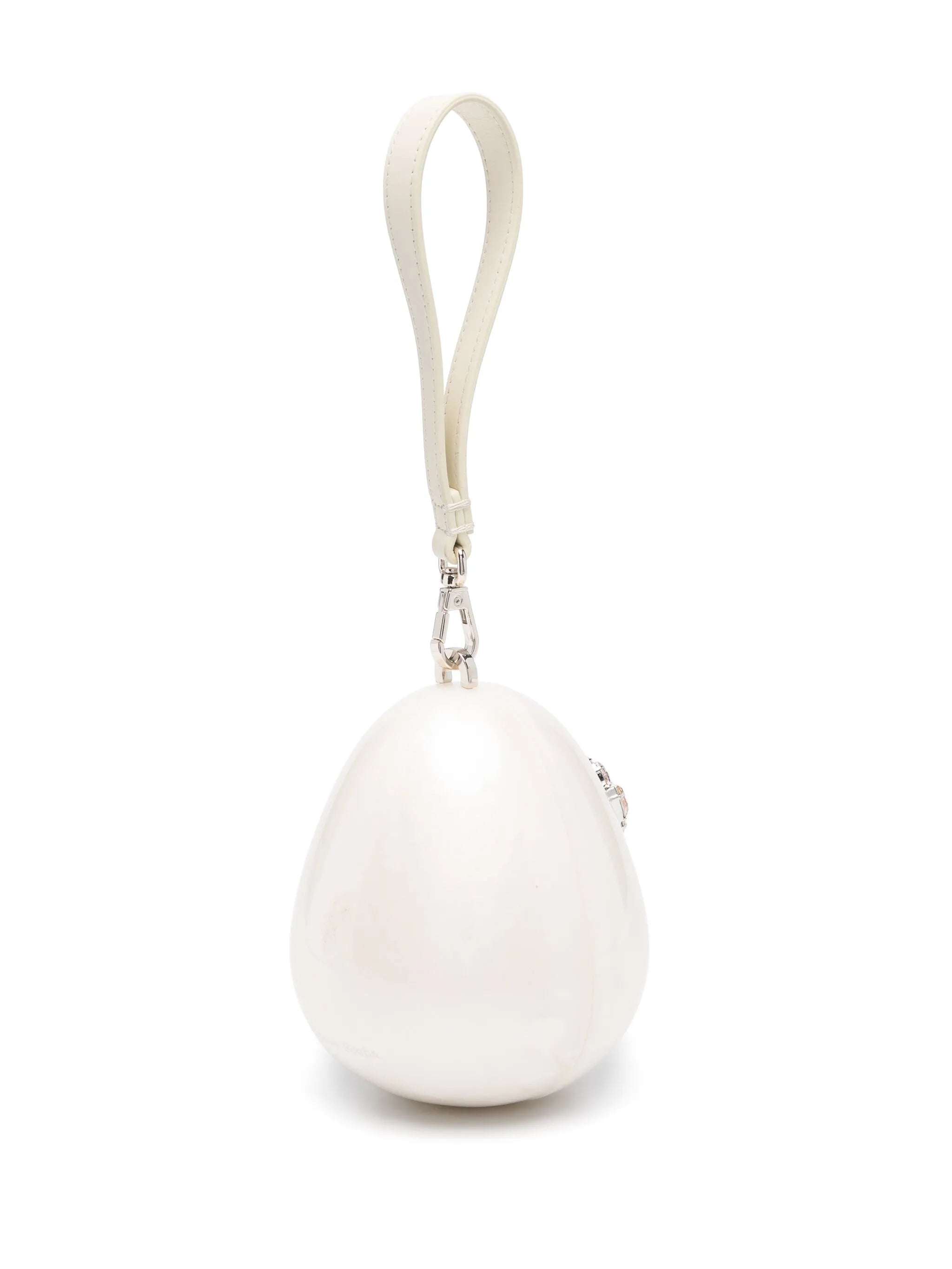 micro Pearl Egg clutch bag