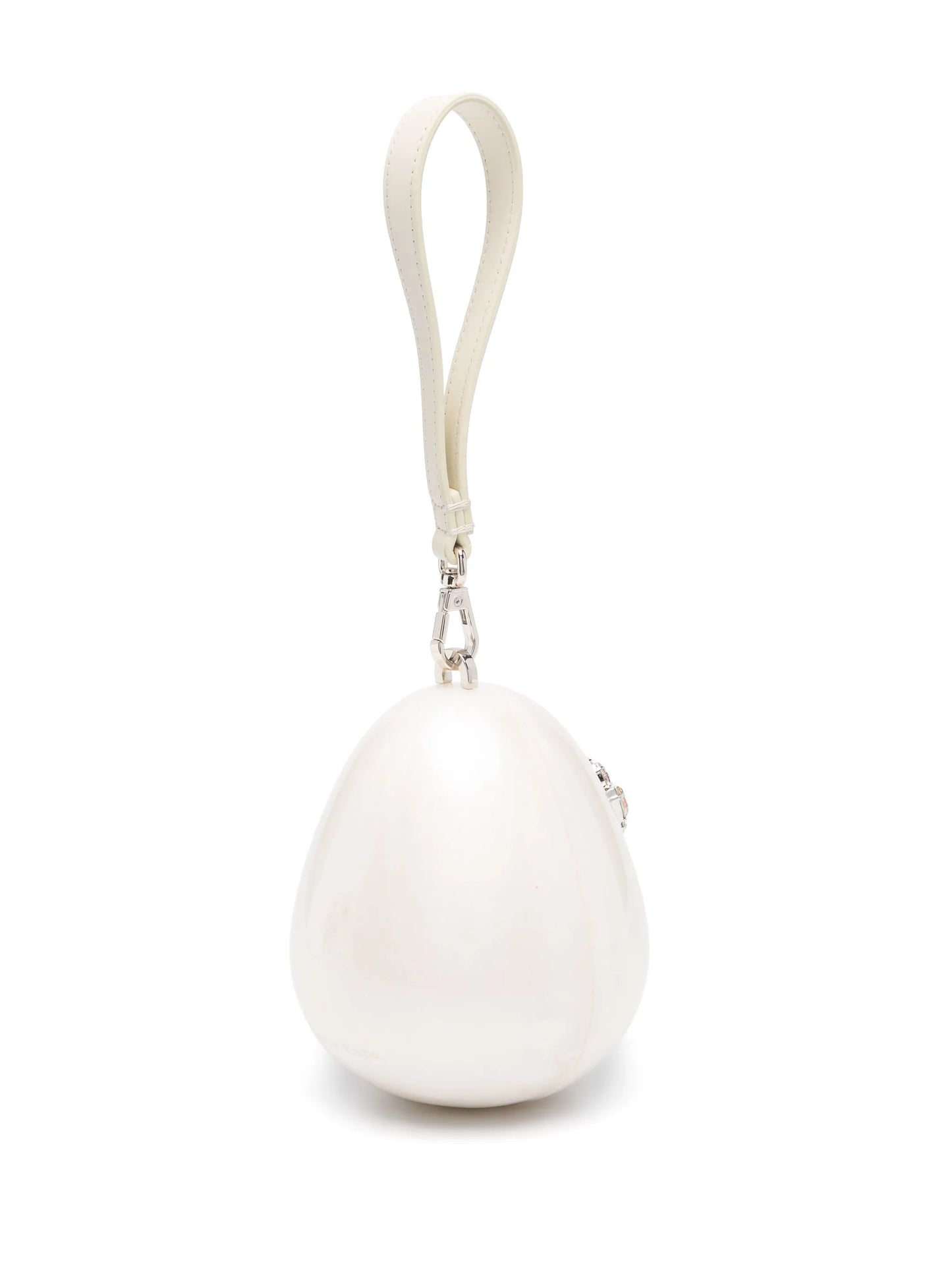 micro Pearl Egg clutch bag