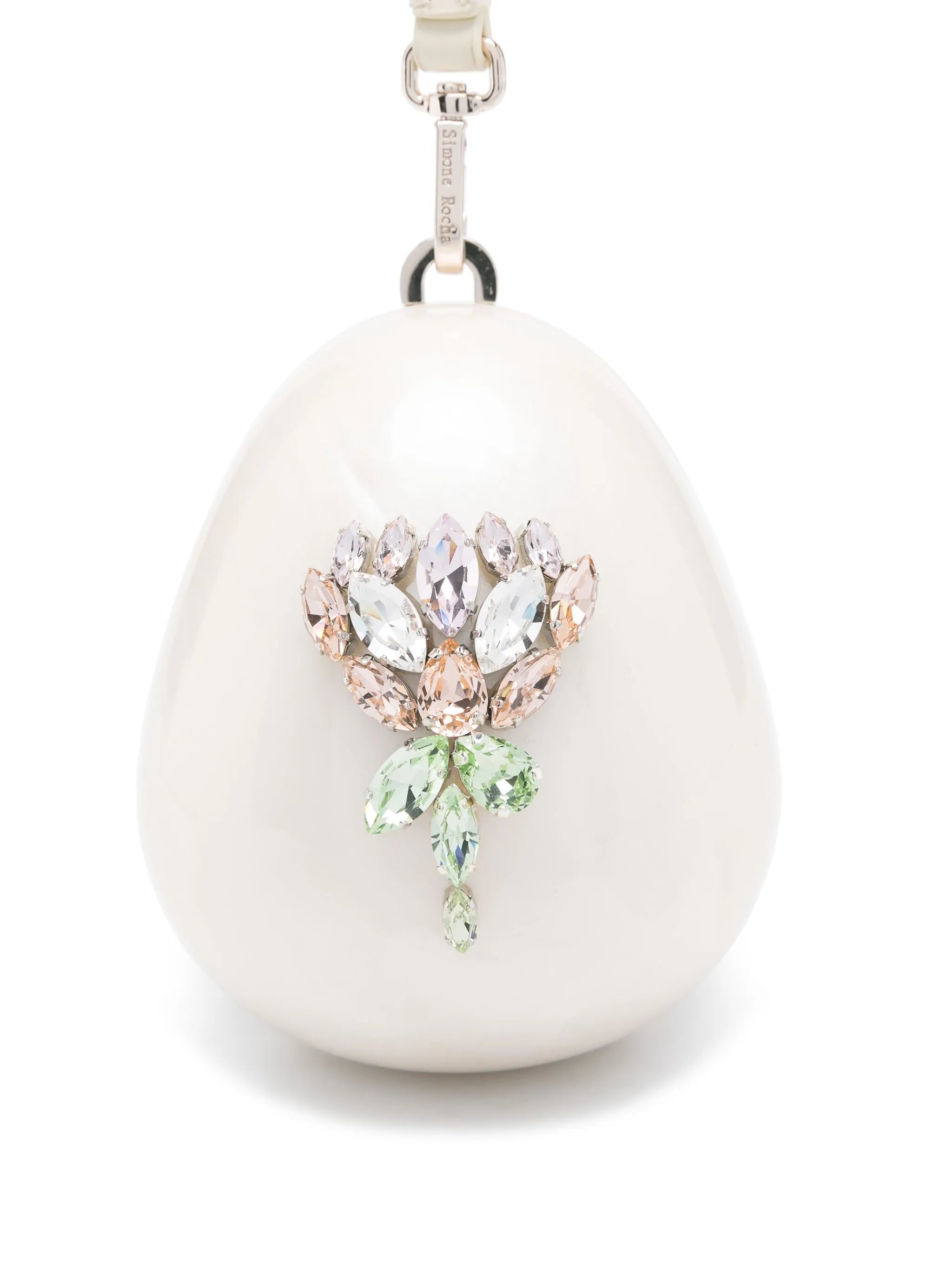 micro Pearl Egg clutch bag
