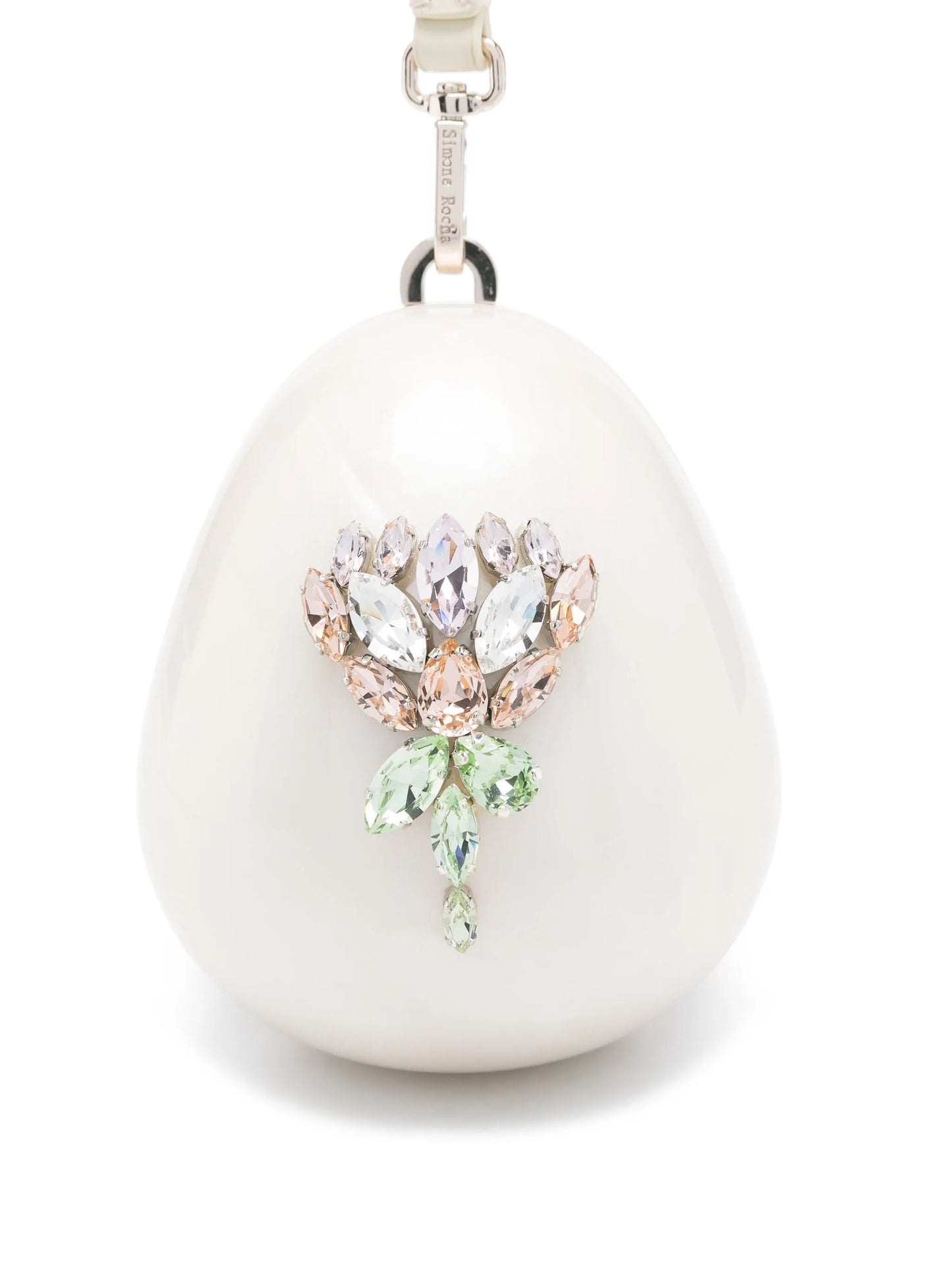 micro Pearl Egg clutch bag