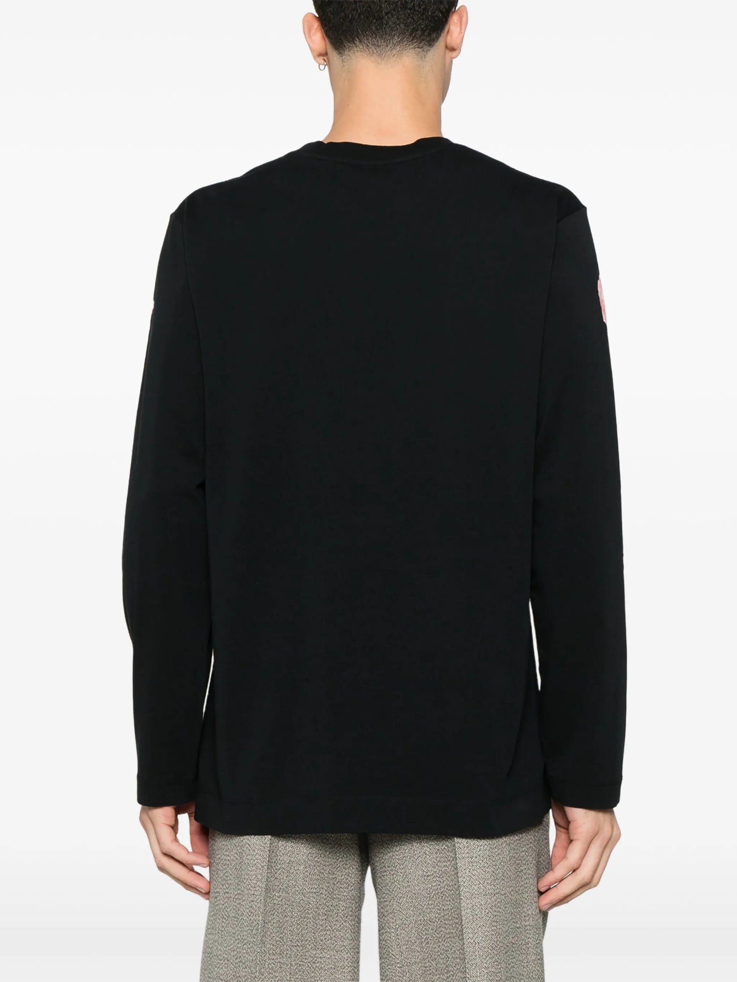 carnation-print long-sleeve T-shirt