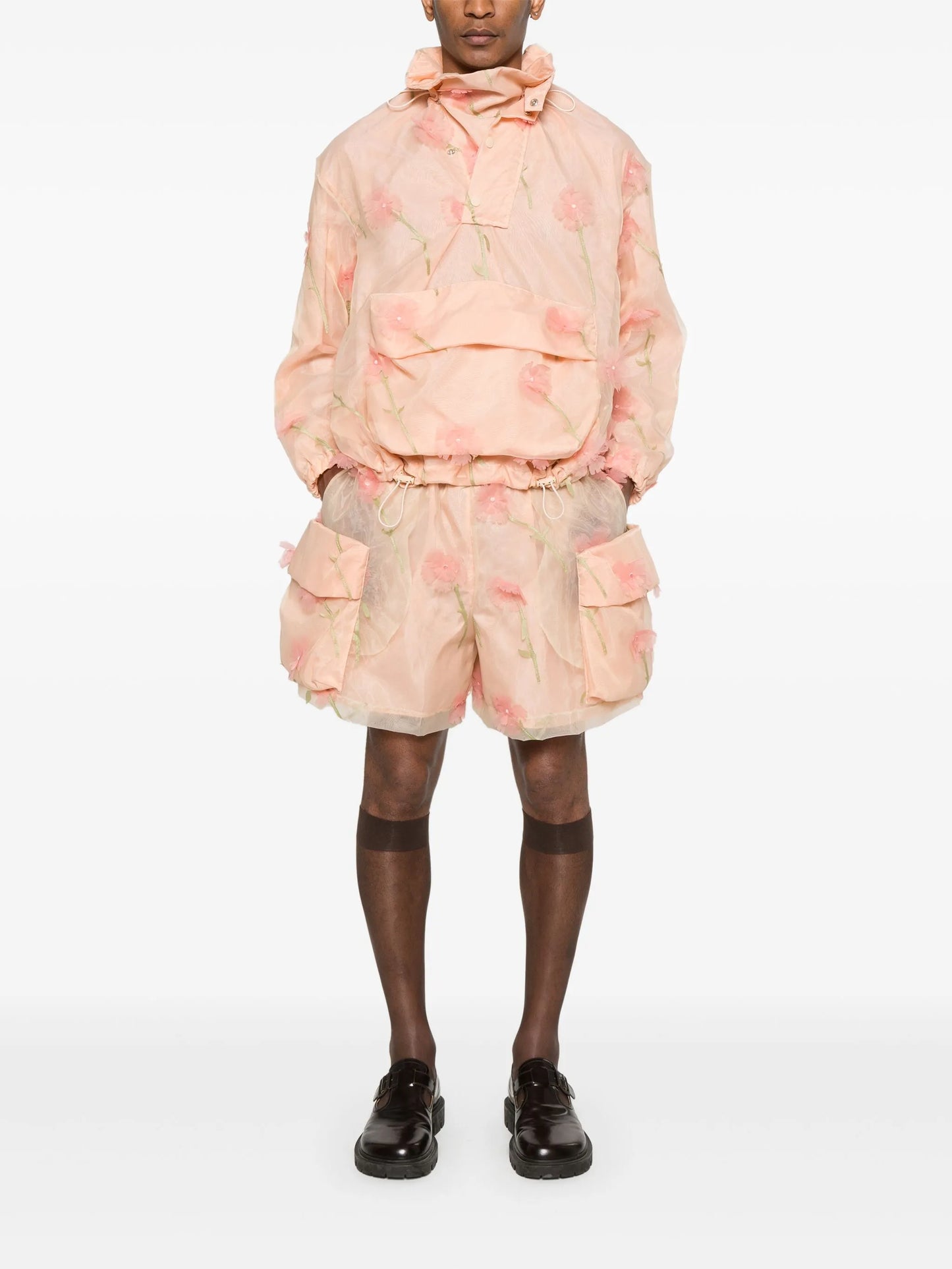 layered cargo flap jacket