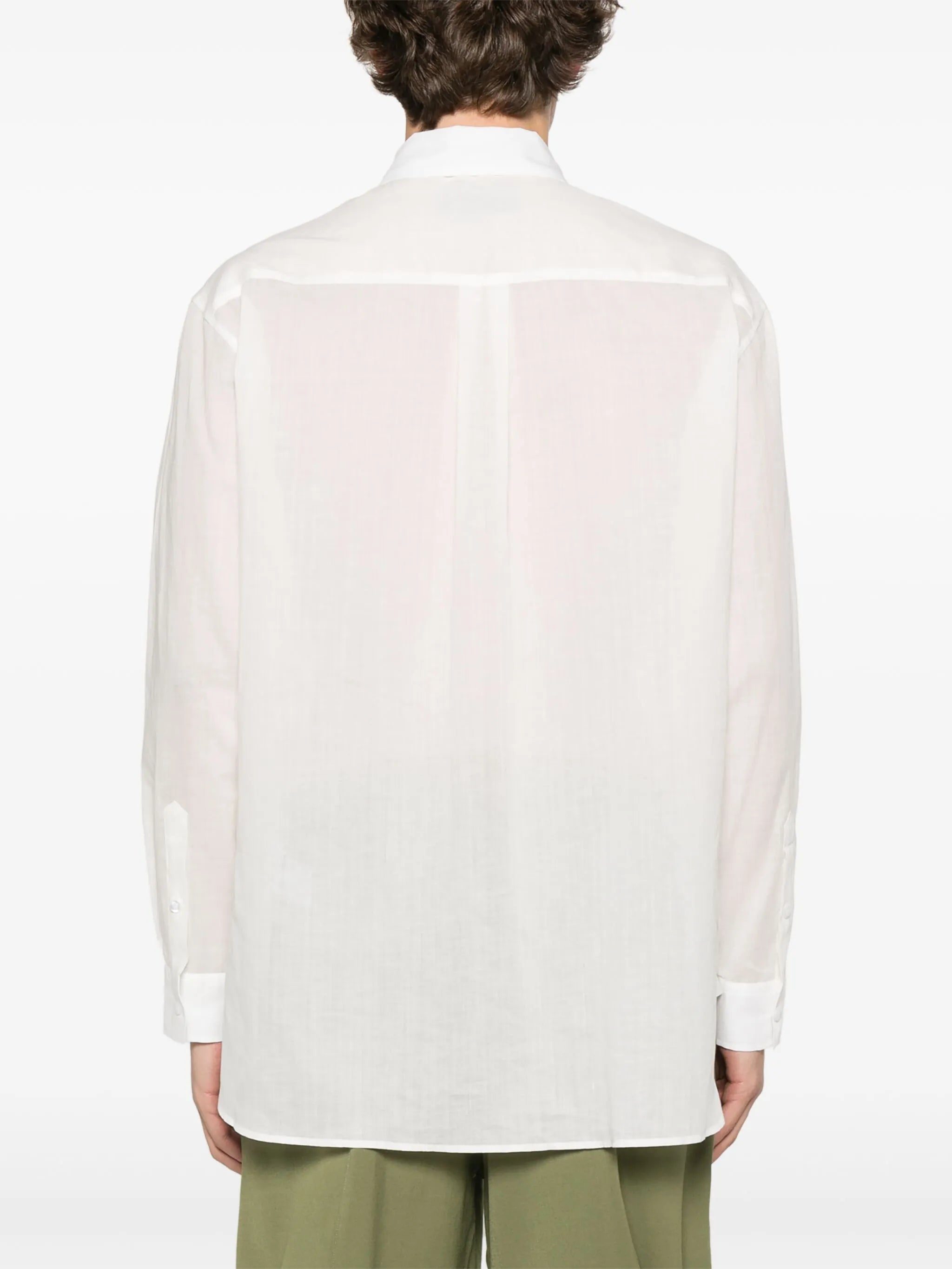 carnation-print shirt