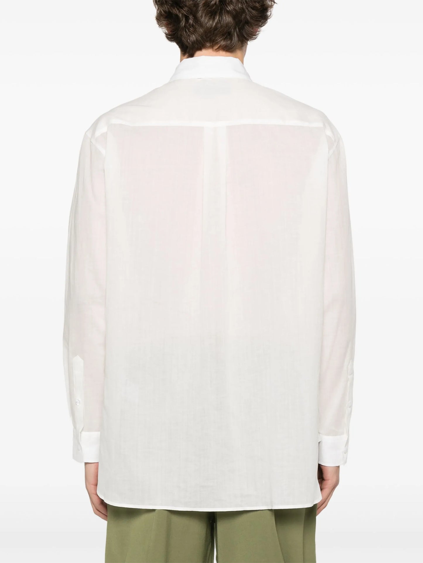 carnation-print shirt