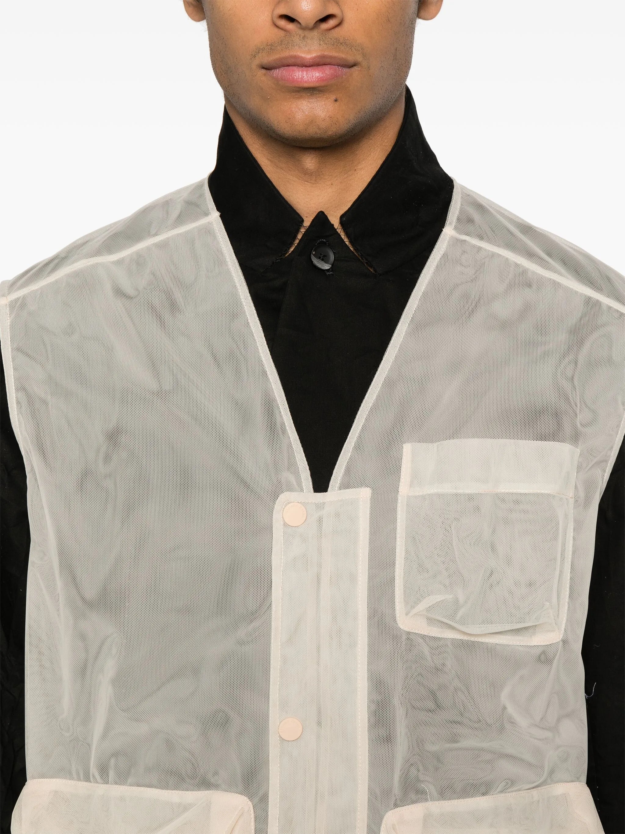 multi-pocket utility gilet