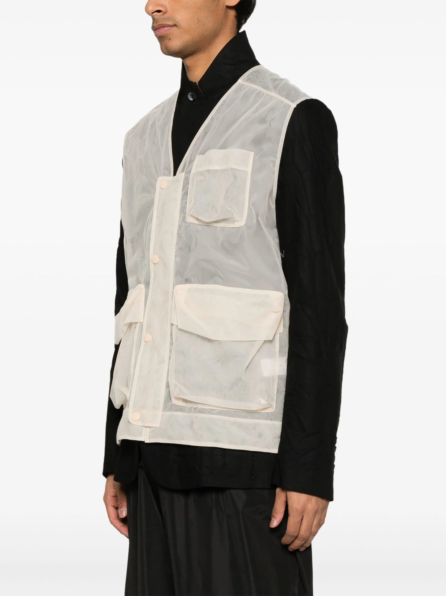 multi-pocket utility gilet