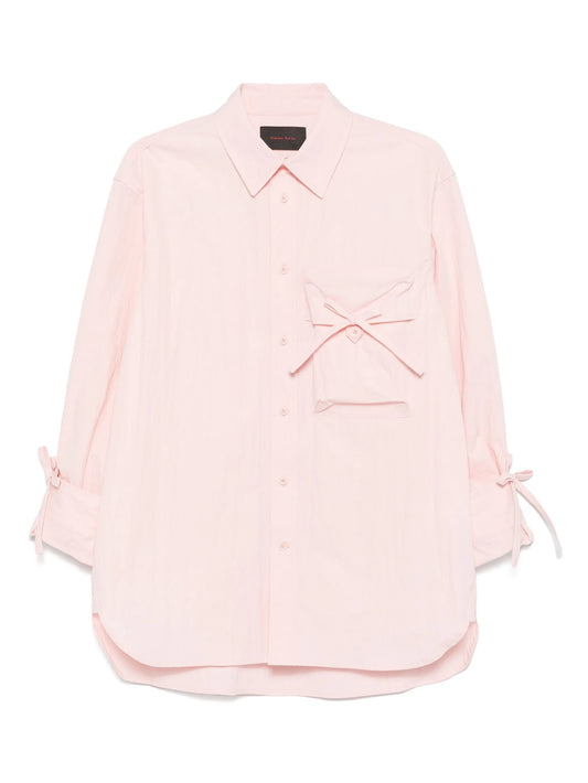 bow-detail shirt