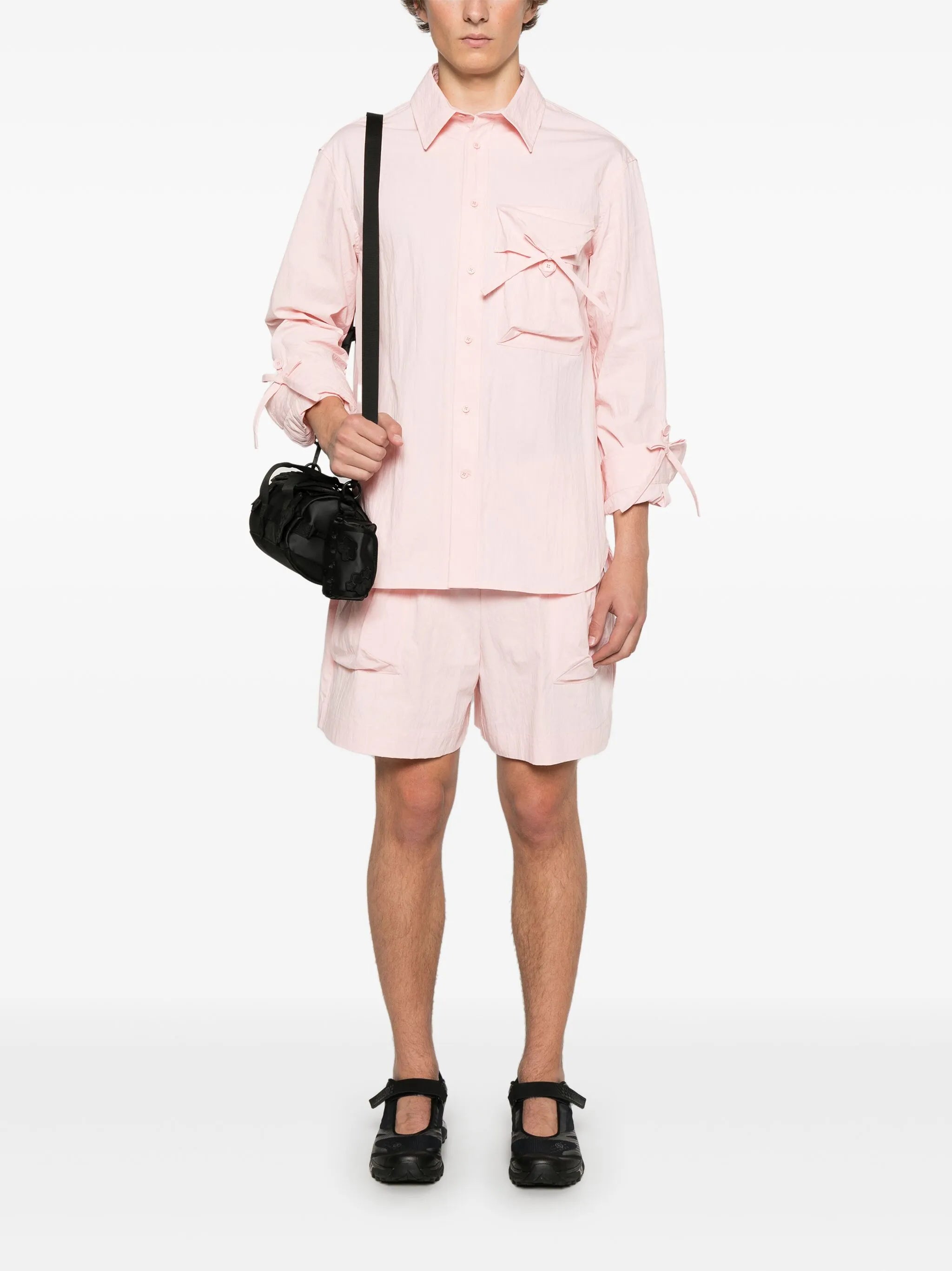 bow-detail shirt