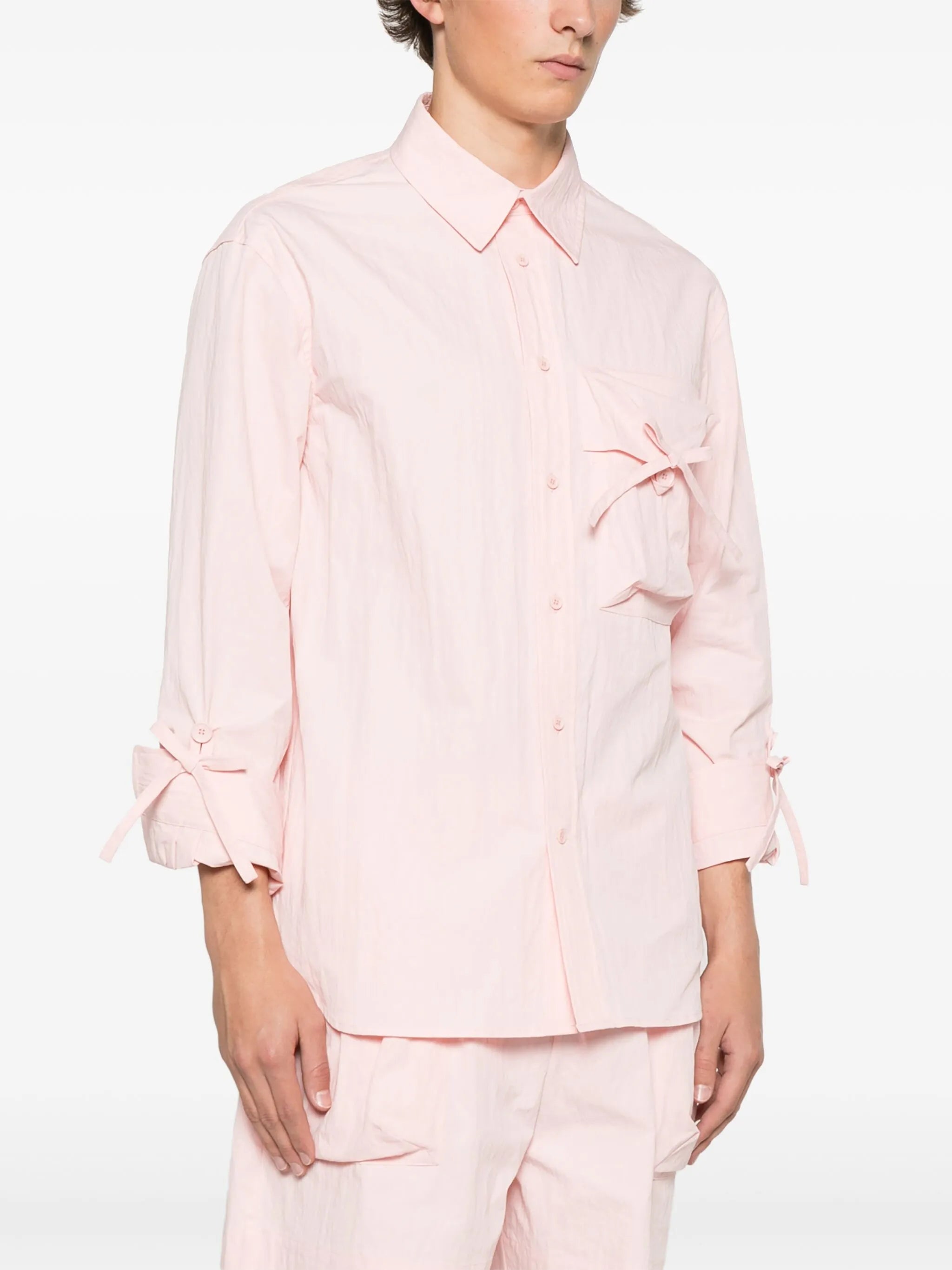 bow-detail shirt