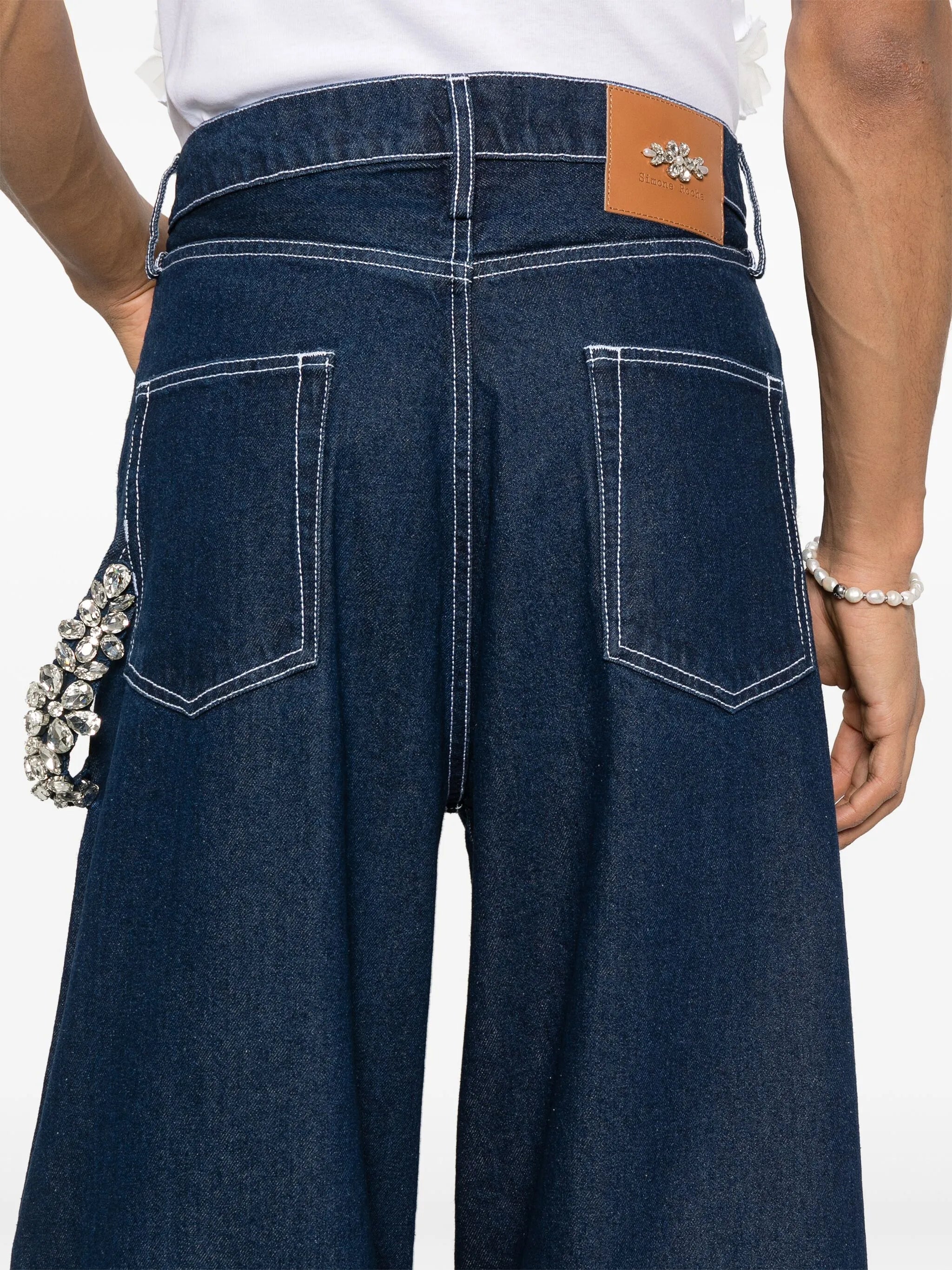 wide-leg puddle jeans