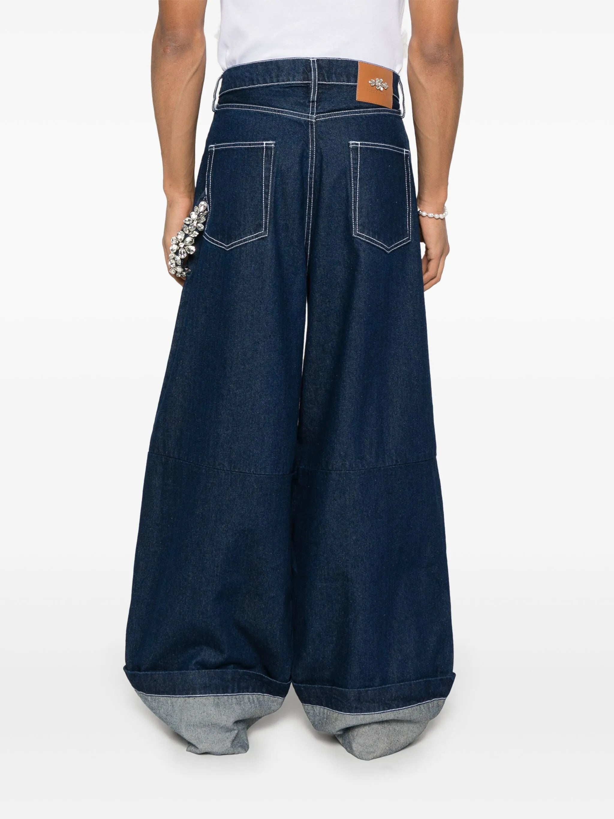 wide-leg puddle jeans