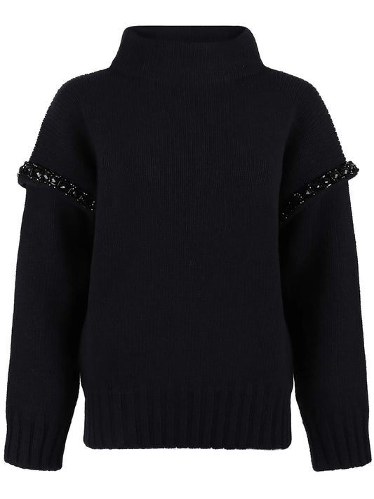 bead-embellished jumper