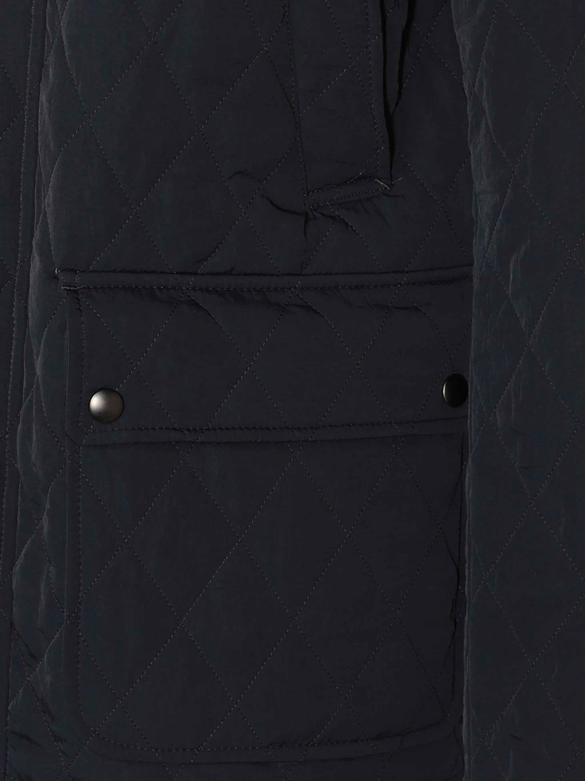 logo-embroidered quilted jacket