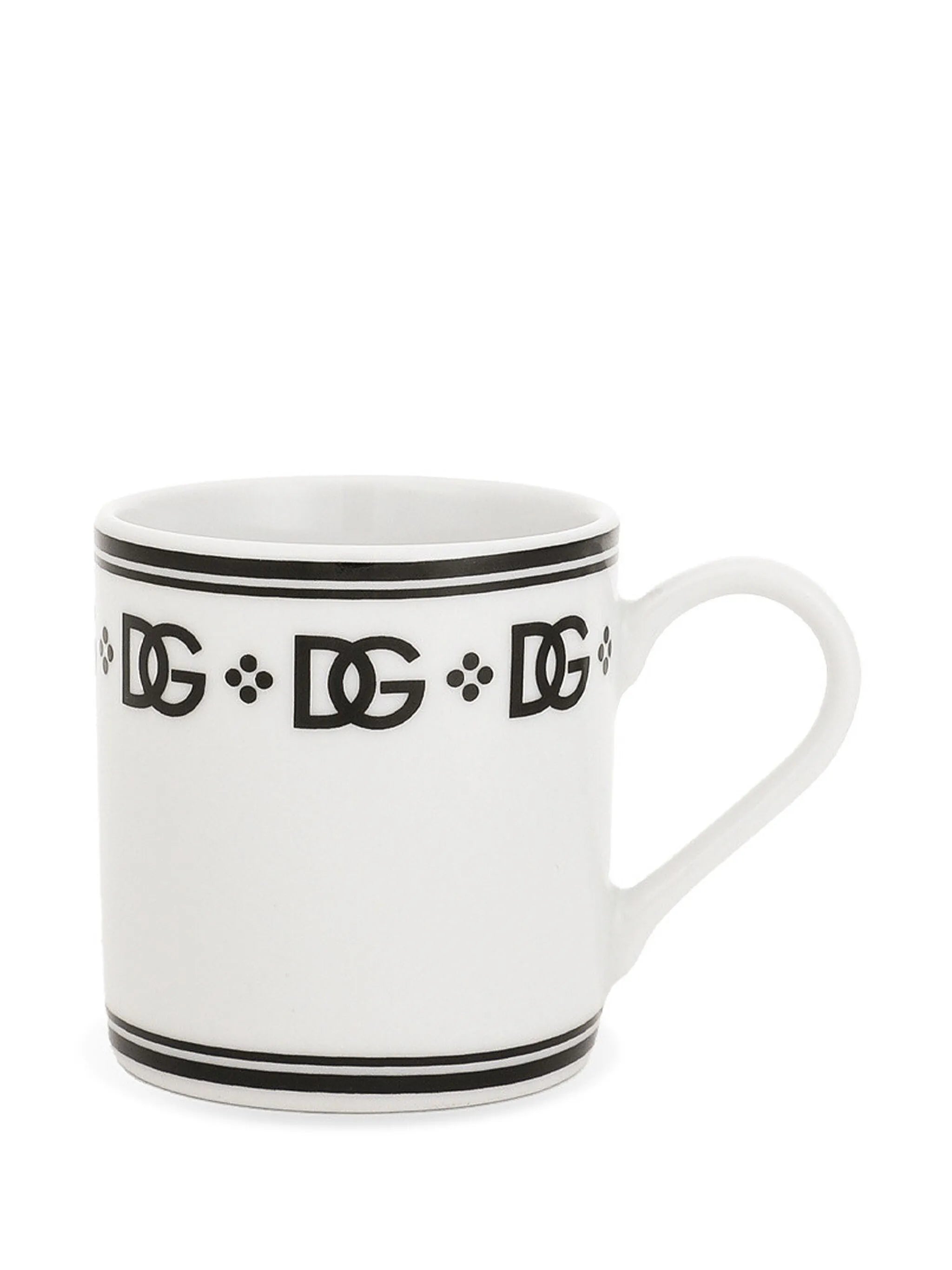 porcelain espresso cups with saucers (set of two)