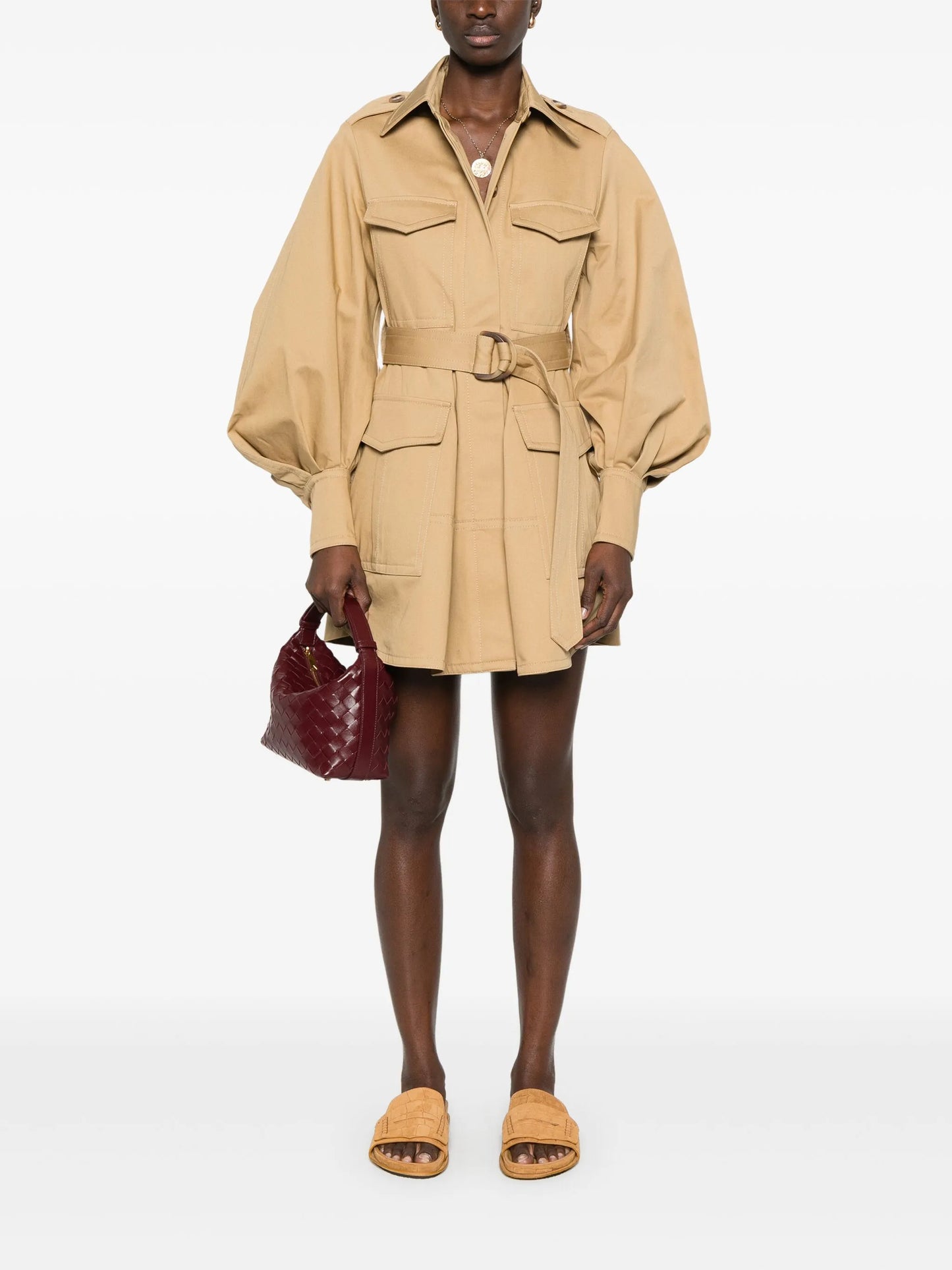 Illuminate cargo mini dress