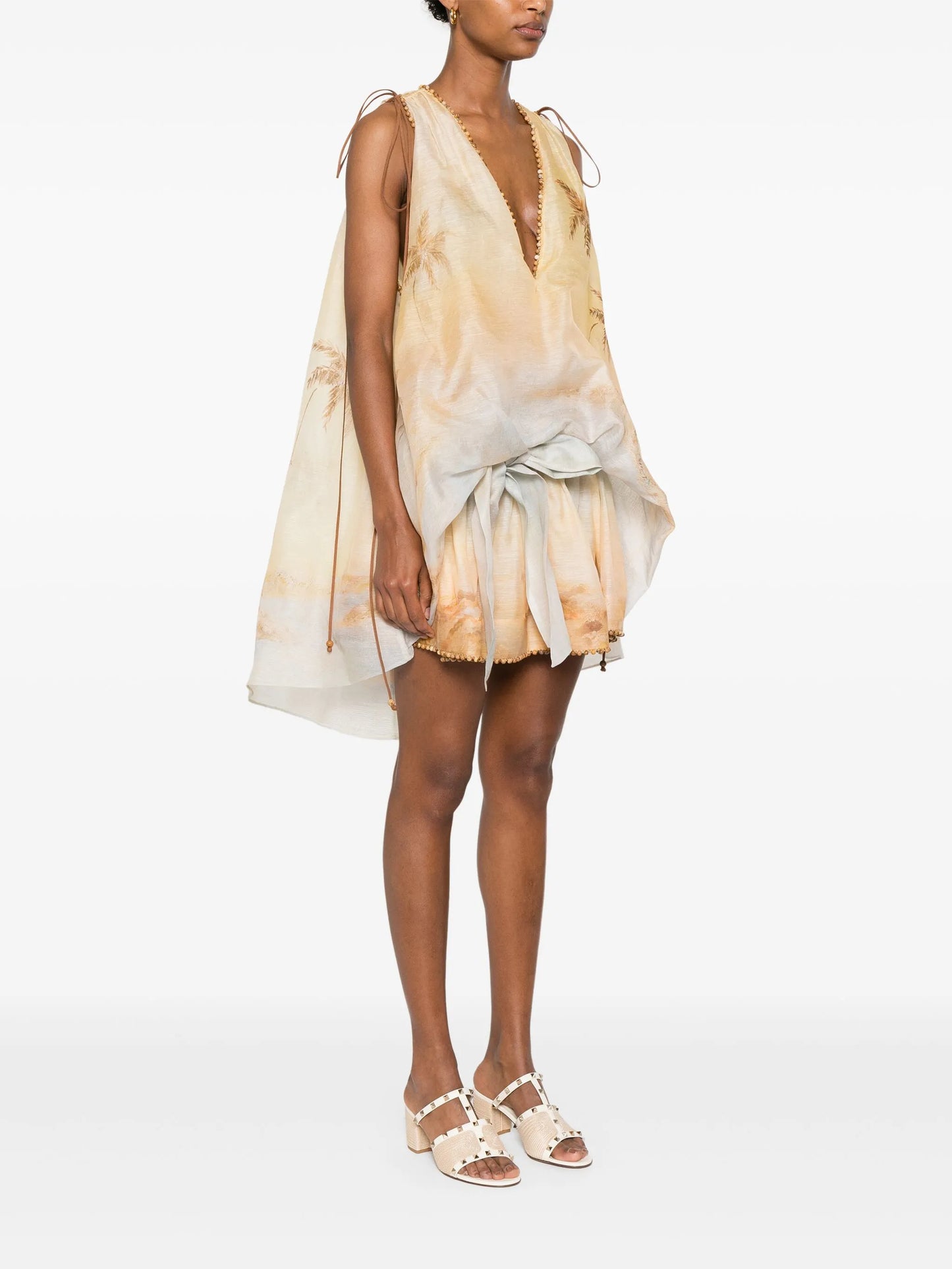 Balance Plunge mini dress