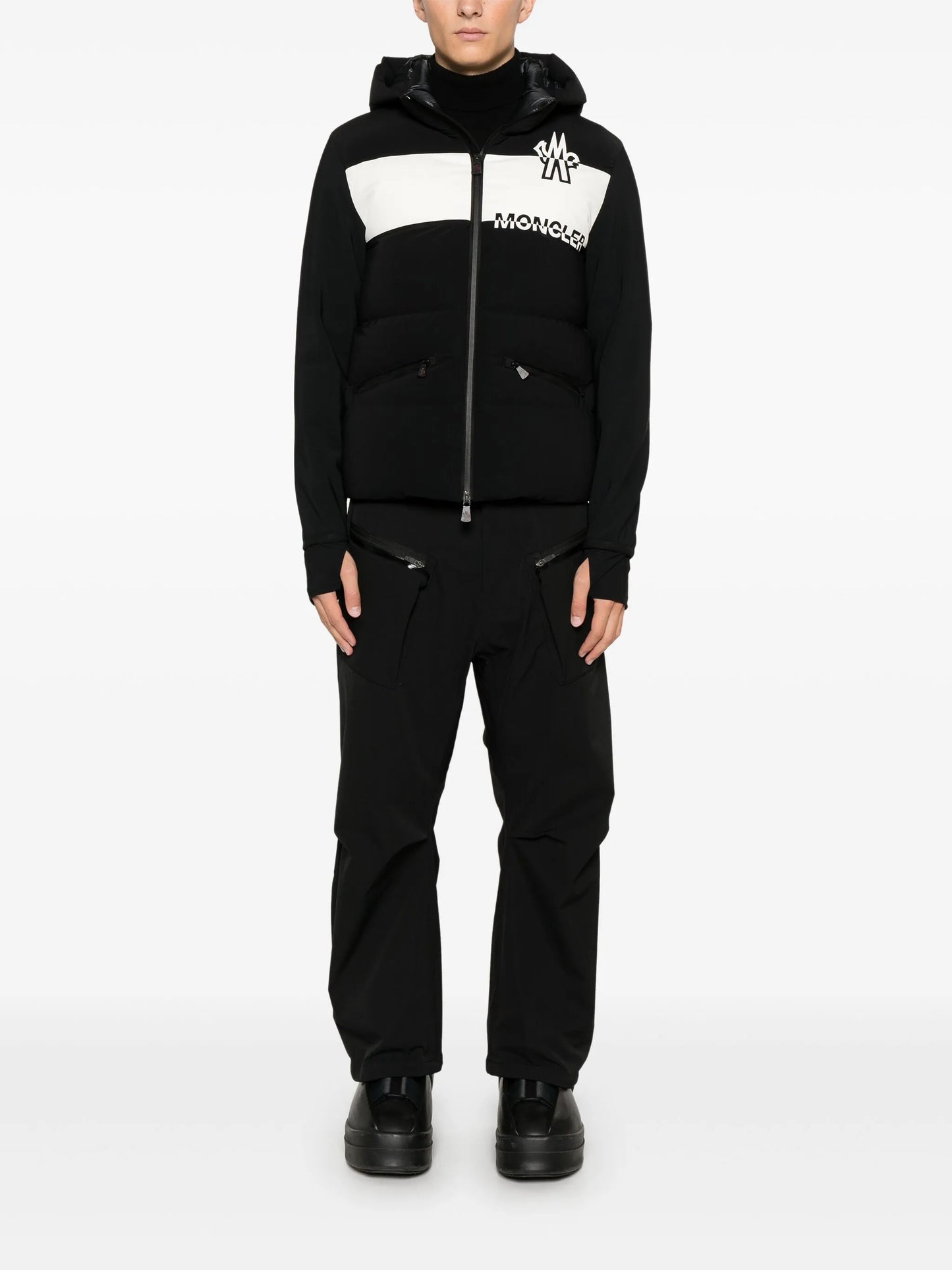 raised-logo jacket