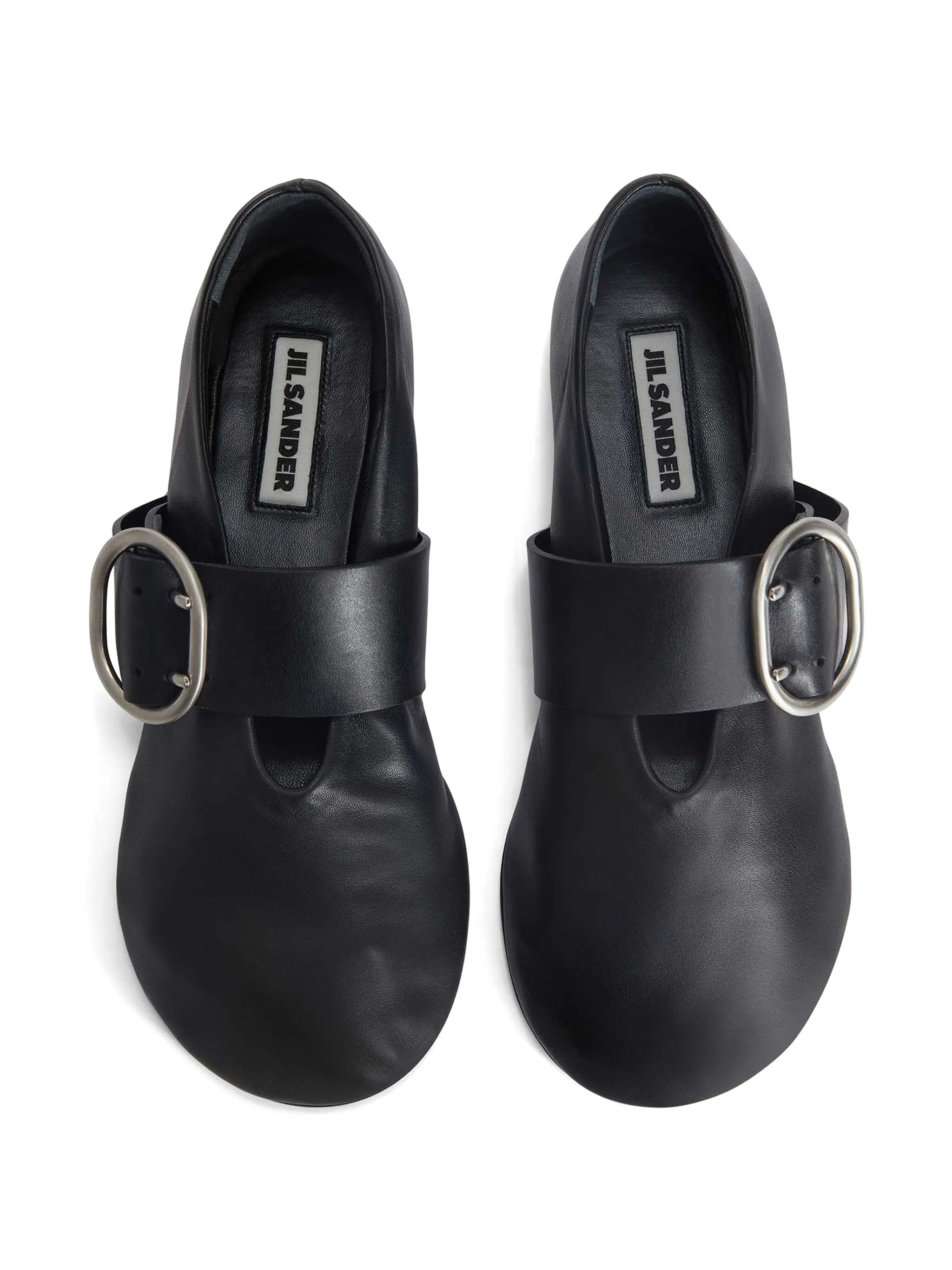 leather ballerina shoes