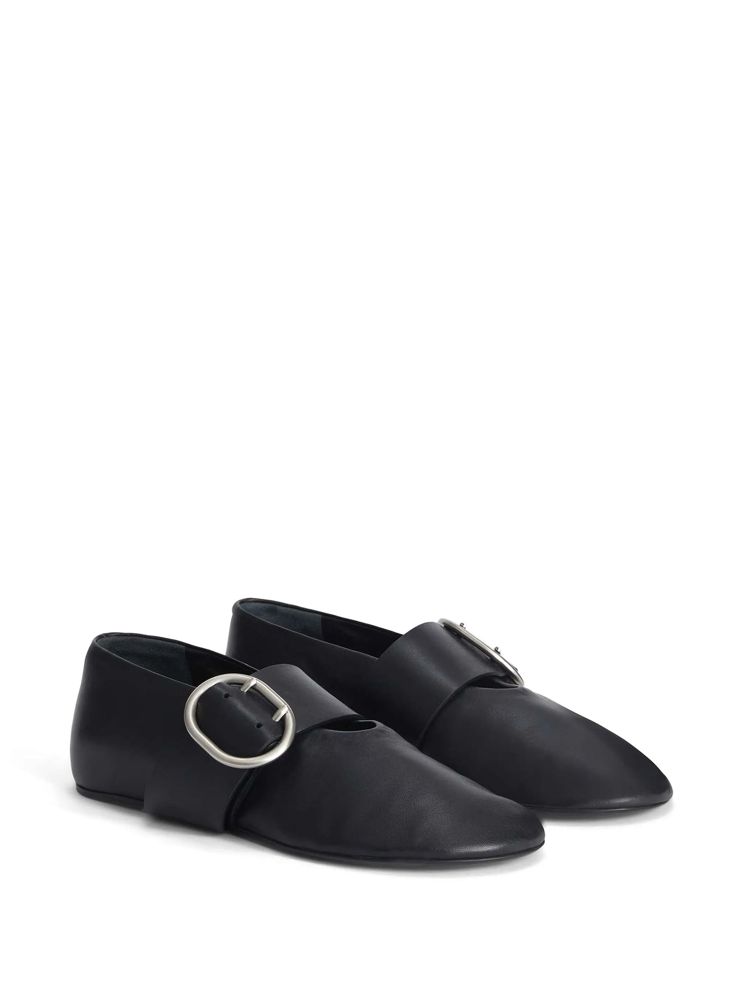 leather ballerina shoes