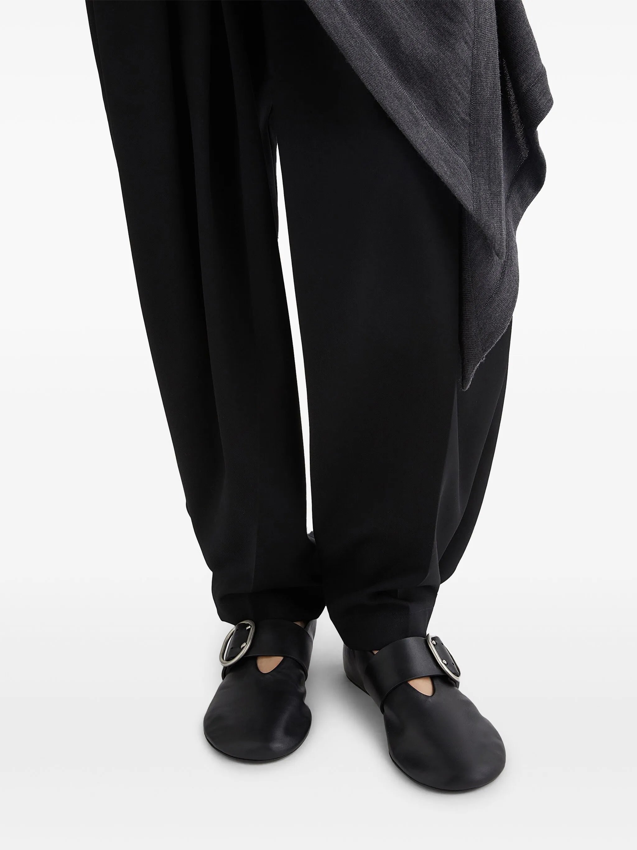 leather ballerina shoes